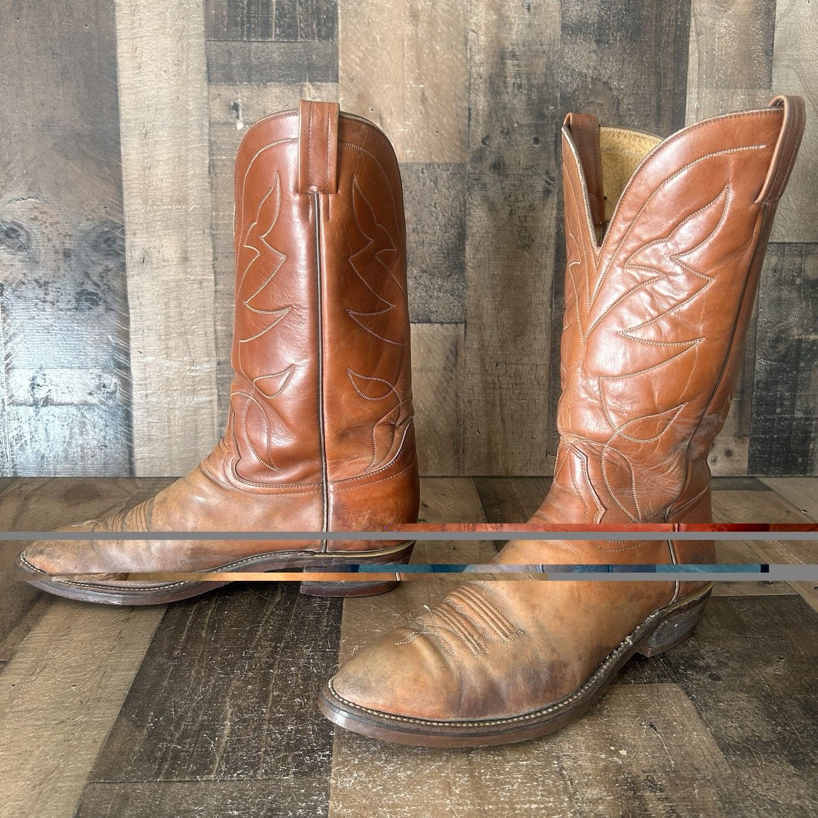 Vintage Hondo Vintage Good Year Sole Western Cowboy Boots Mens 13 D Size US 13 / EU 46 - 11 Thumbnail