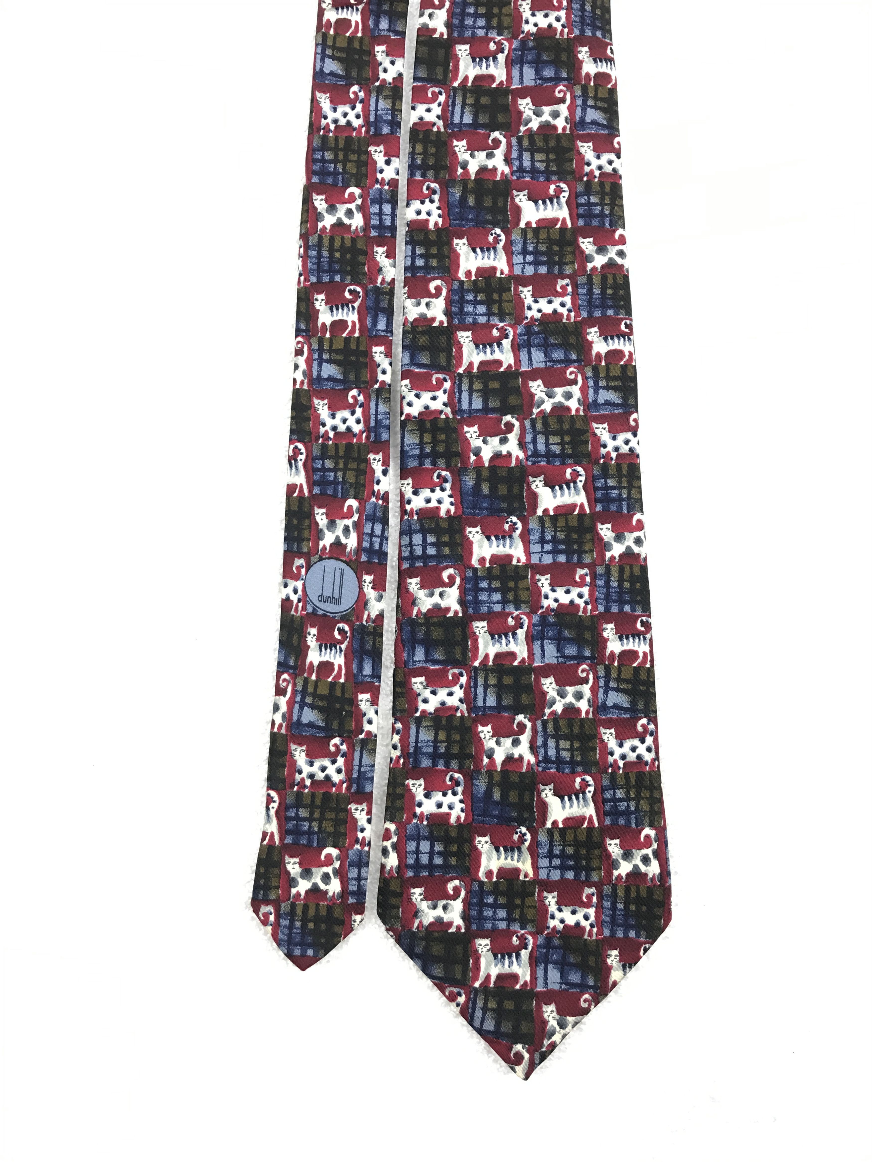 Alfred Dunhill × Vintage Vintage Dunhill by Ralph Lauren Silk Necktie Size ONE SIZE - 3 Thumbnail