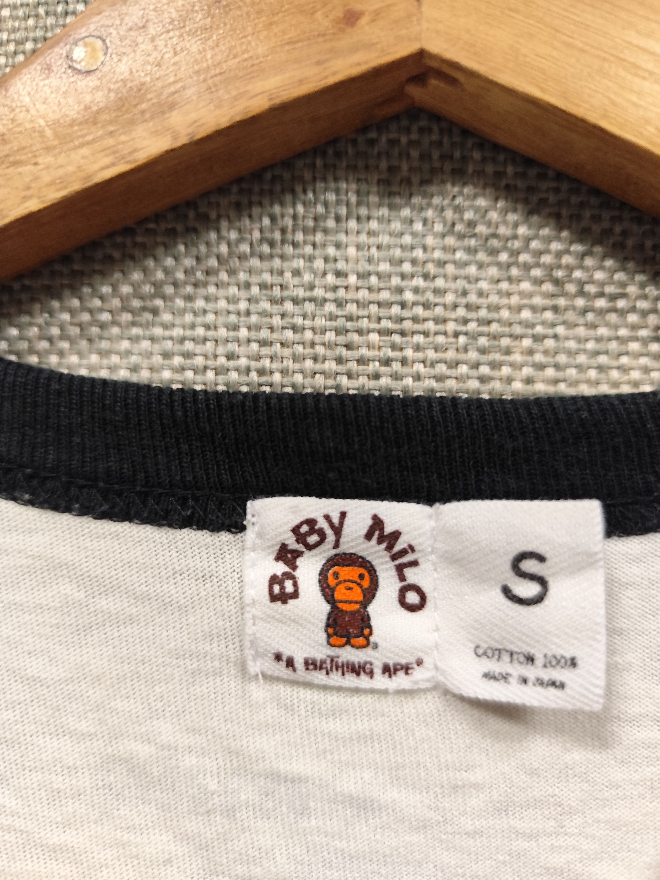Bape Baby Milo Ringer Tee Size US S / EU 44-46 / 1 - 7 Thumbnail
