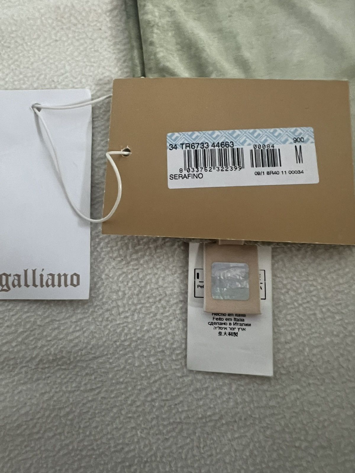 John Galliano Pristine JOHN GALLIANO "Serafino" Archival Print Top – Early Size M / US 6-8 / IT 42-44 - 9 Thumbnail