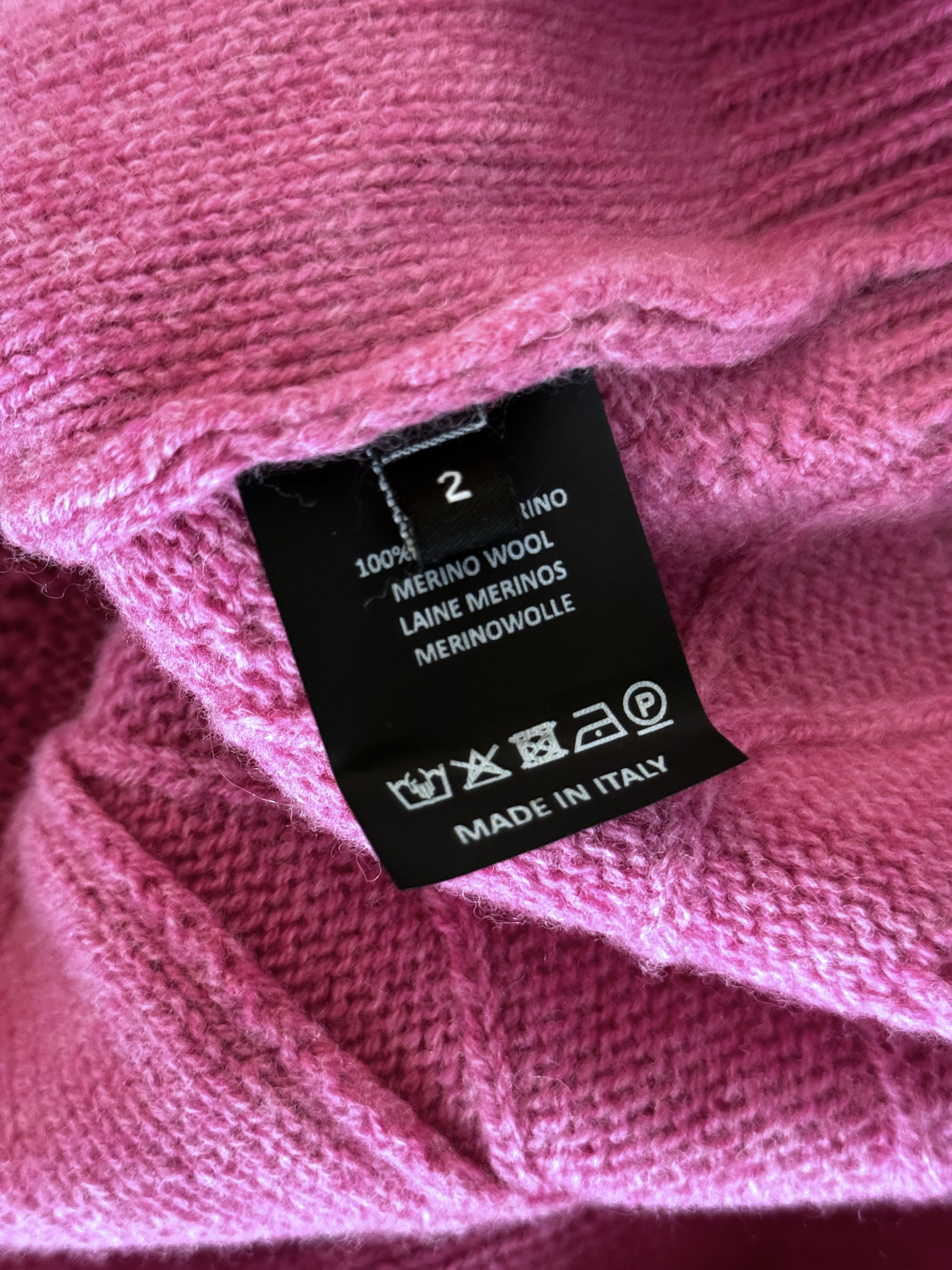 Raf Simons Raf Simons Pink Altered Reality Sweater Knit Merino Wool Size US M / EU 48-50 / 2 - 5 Thumbnail