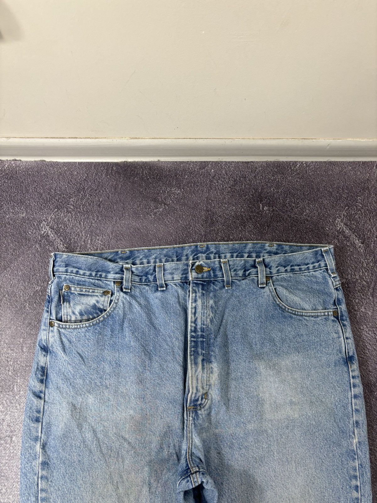 Carhartt Vintage Carhartt Y2K Traditional Fit Faded Denim Baggy Jeans Size US 44 / EU 60 - 12 Thumbnail