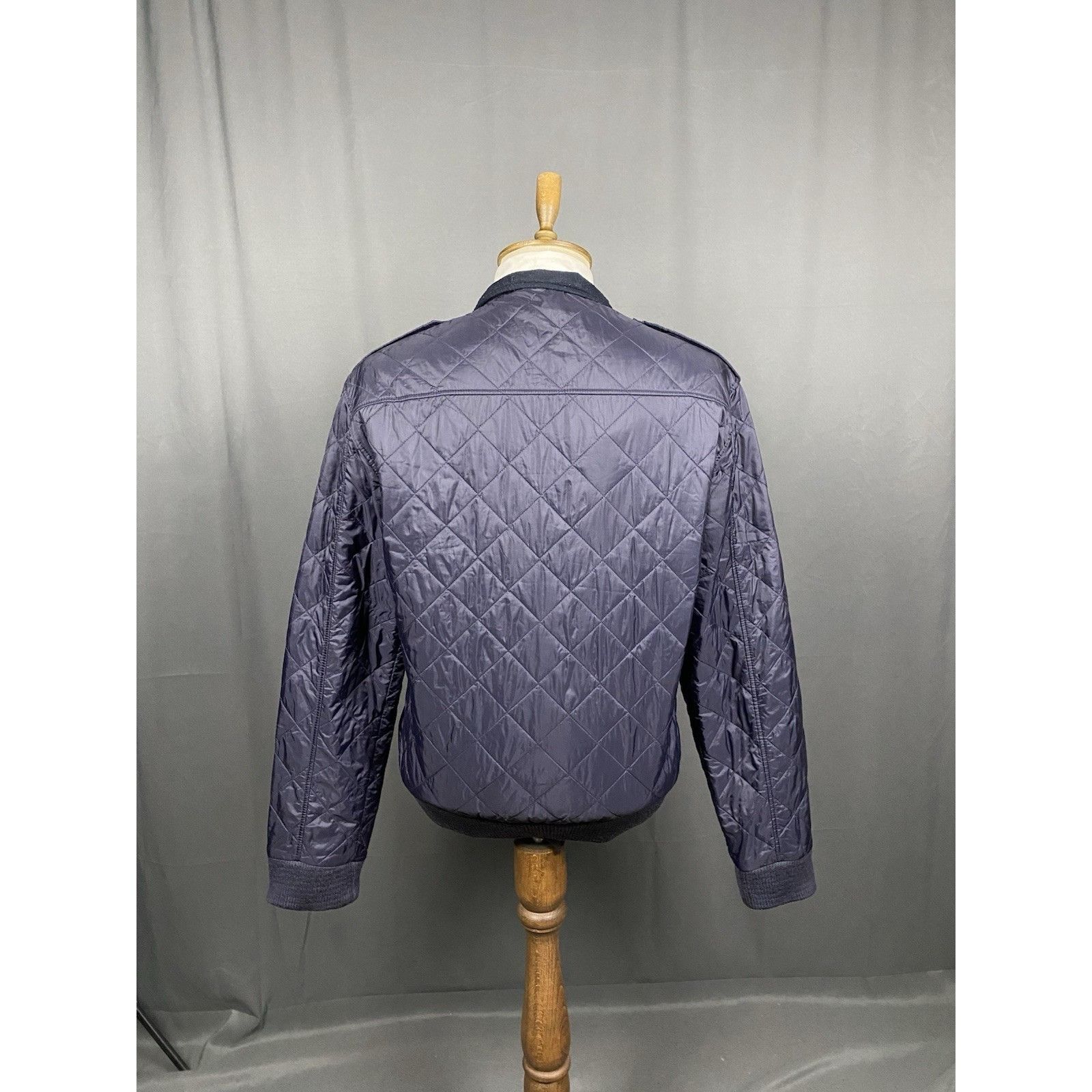 Barbour Barbour International Quilt Flyer Men's Blue Quilted Jacket Size US XXL / EU 58 / 5 - 7 Thumbnail