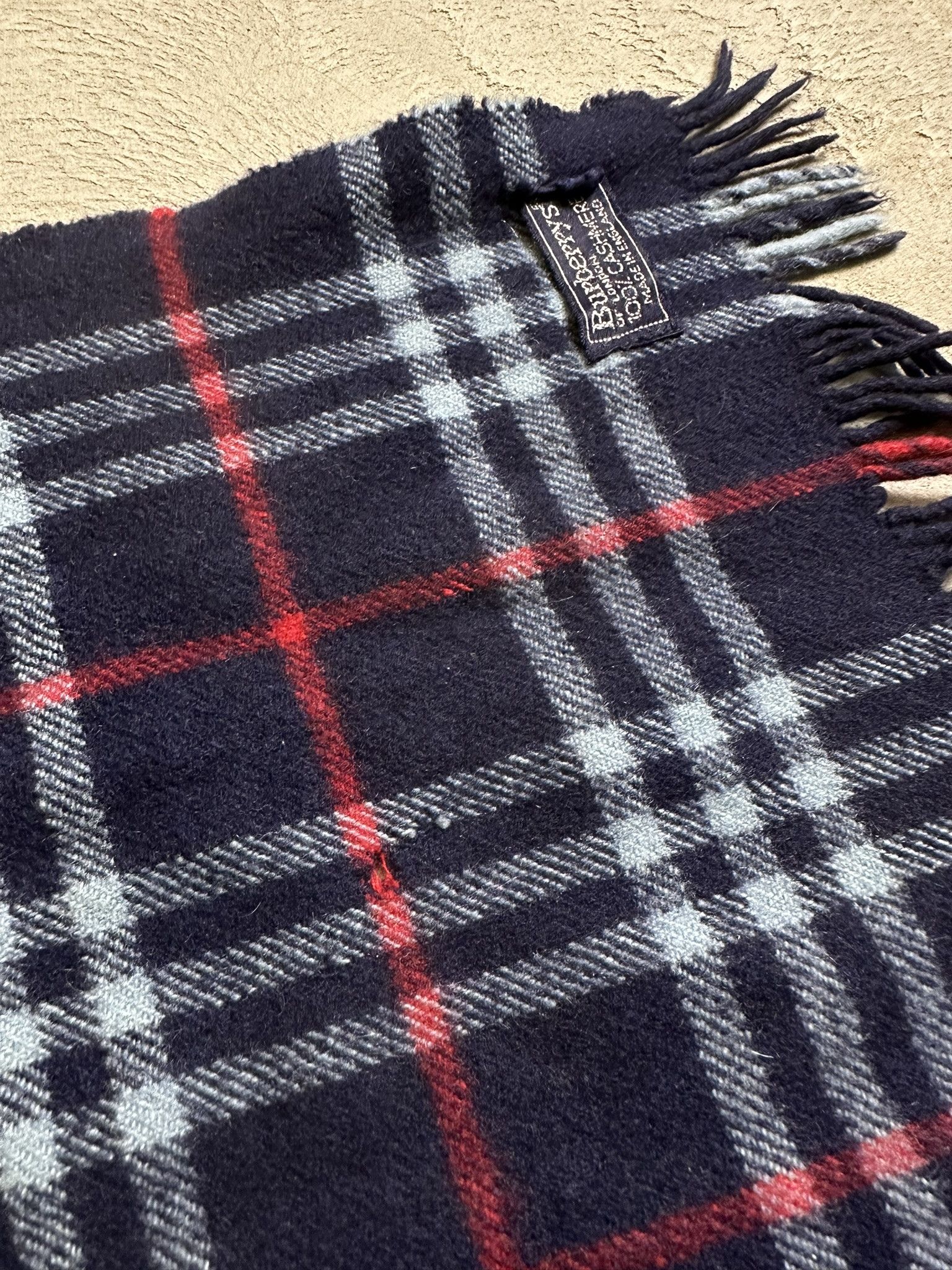 Burberry Vintage Burberrys Cashmere Novacheck Scarf Size ONE SIZE - 10 Thumbnail