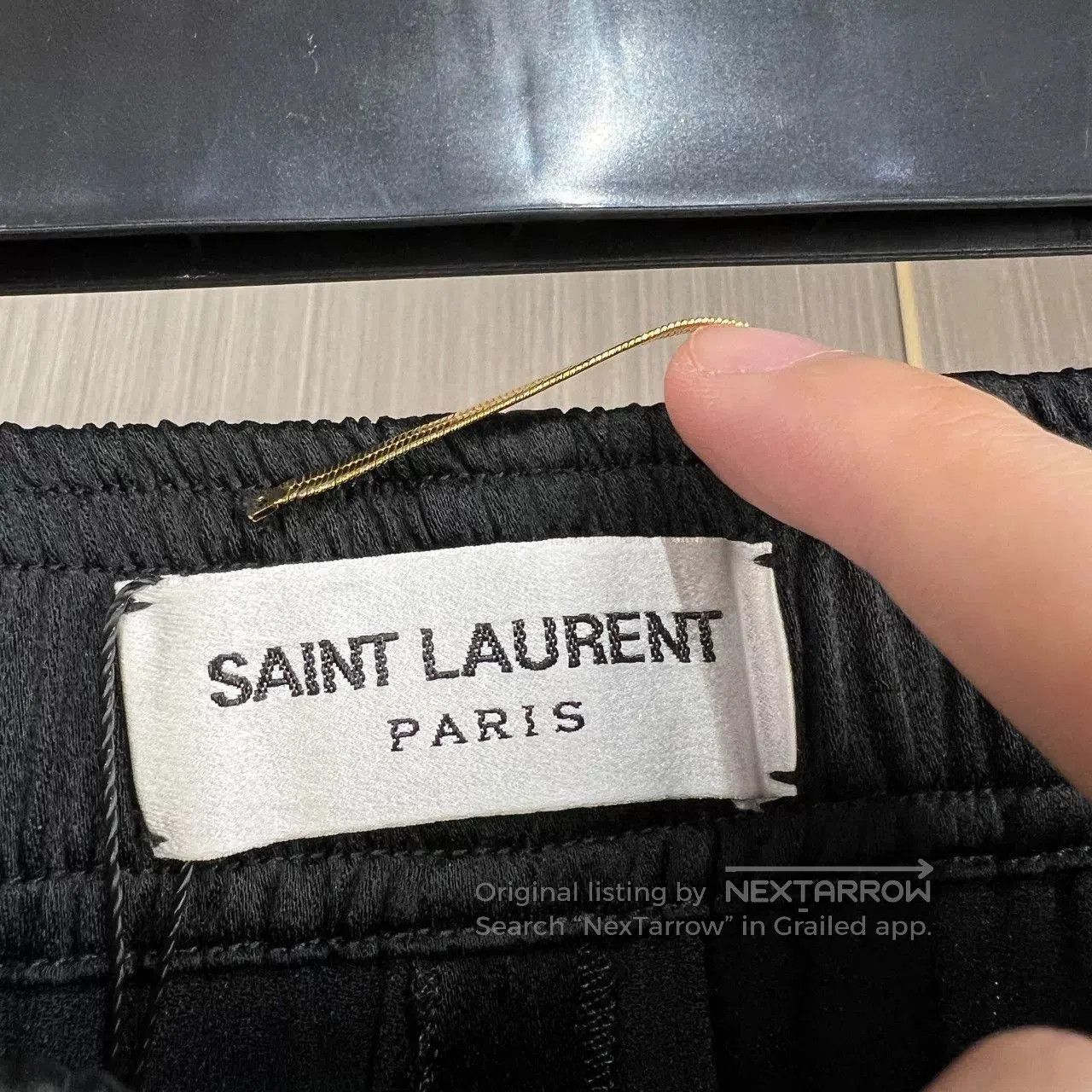 Saint Laurent Paris Saint Laurent Embroidered Acetate Long Pants. Size US 36 / EU 52 - 6 Thumbnail