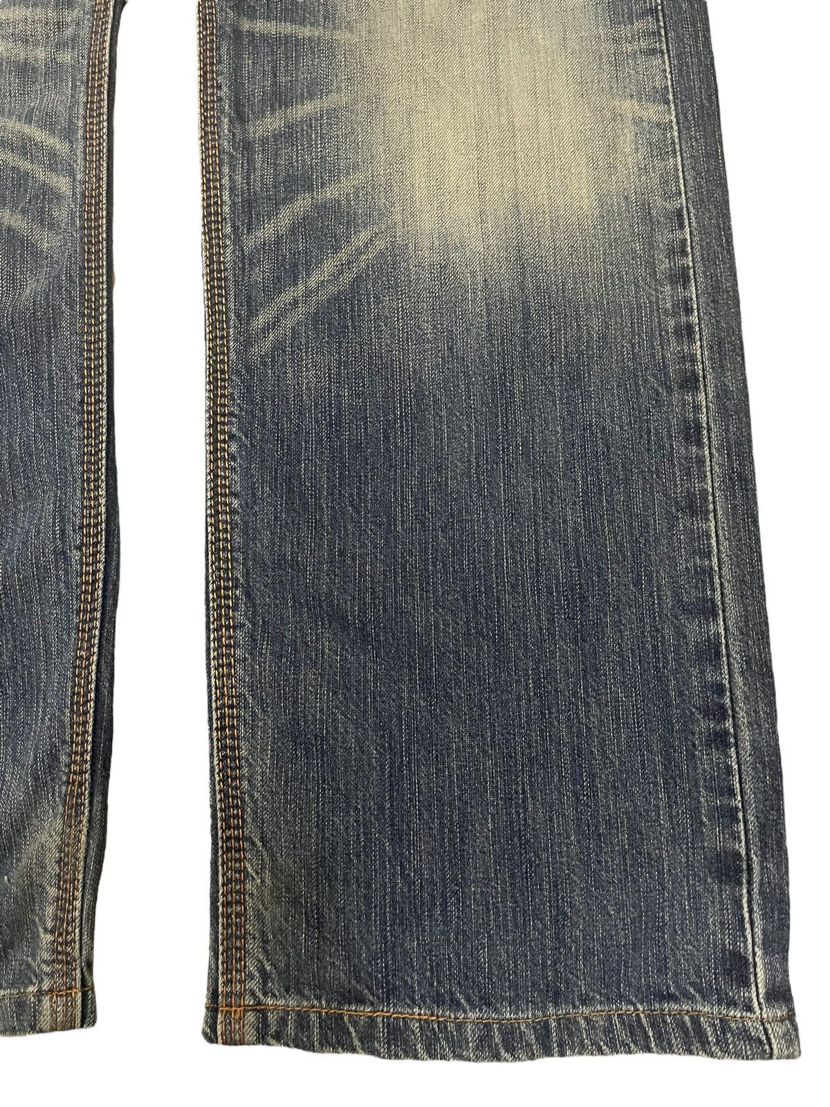 Edwin Vintage 90s Edwin Faded Wash Style Distress Loose Jeans Size US 36 / EU 52 - 7 Thumbnail