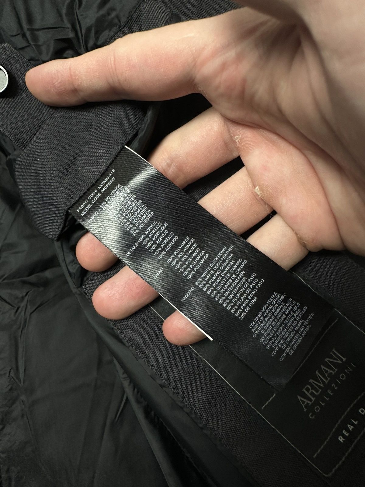 Armani Collezioni RRP 900 Armani Collezioni Down Puffer Jacket Size US M / EU 48-50 / 2 - 9 Thumbnail