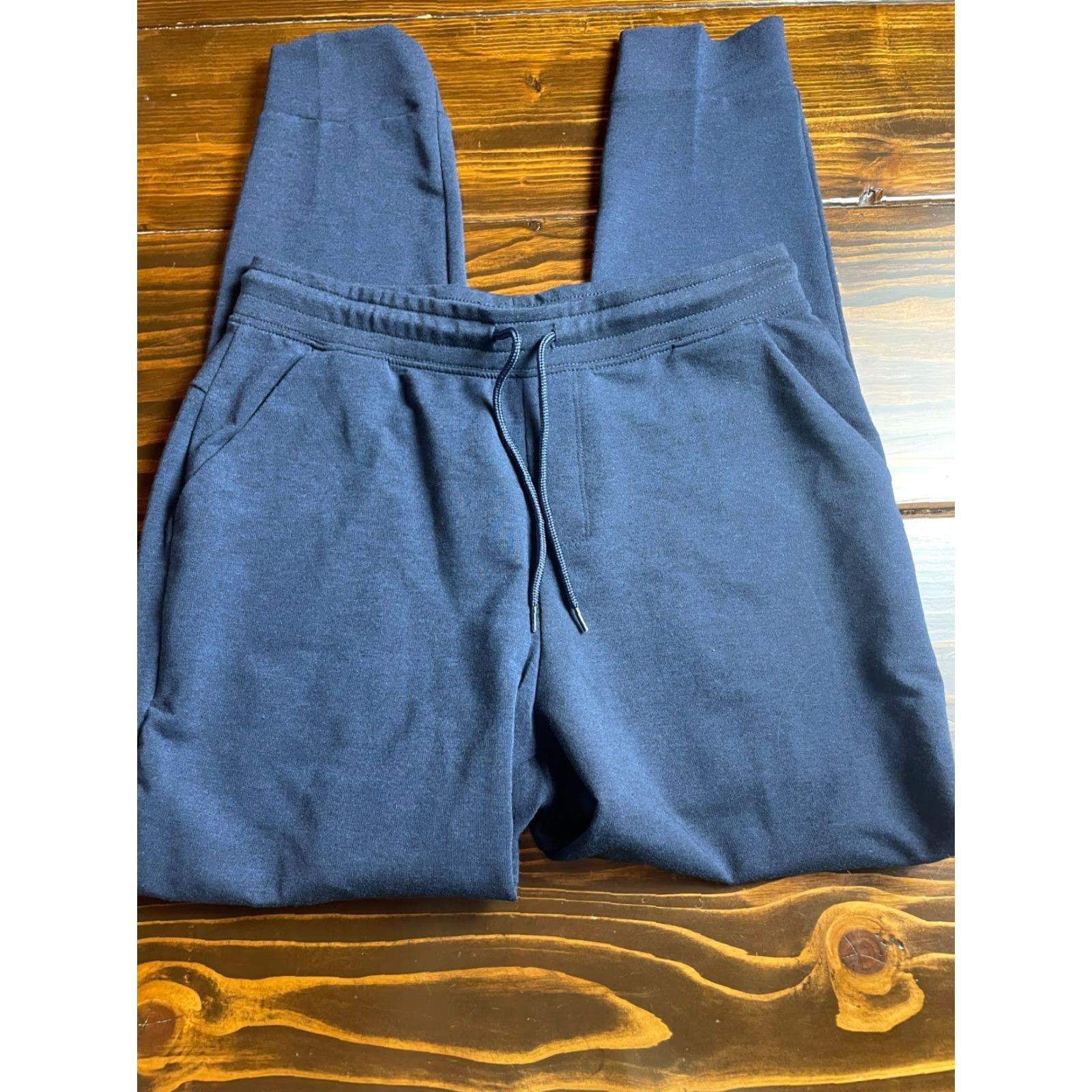 Athletic Works Athletic Works Pants Mens K Medium Navy Blue Sweatpants Activewear Regular Inseam 29in Polyester Spandex Size US 31 - 2 Thumbnail
