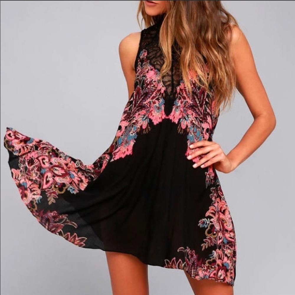 Designer Free People Slip Dress Size XS / US 0-2 / IT 36-38 - 2 Thumbnail