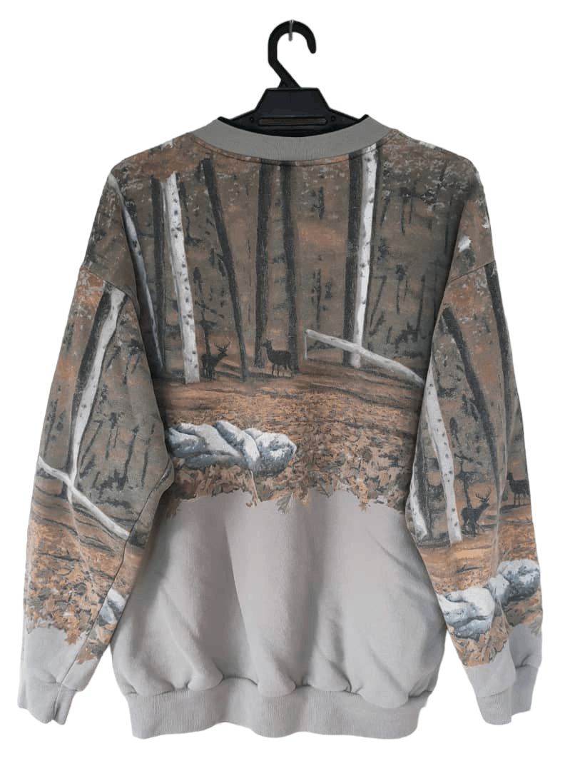 Vintage Vintage Printed Sweatshirt Size US L / EU 52-54 / 3 - 2 Thumbnail