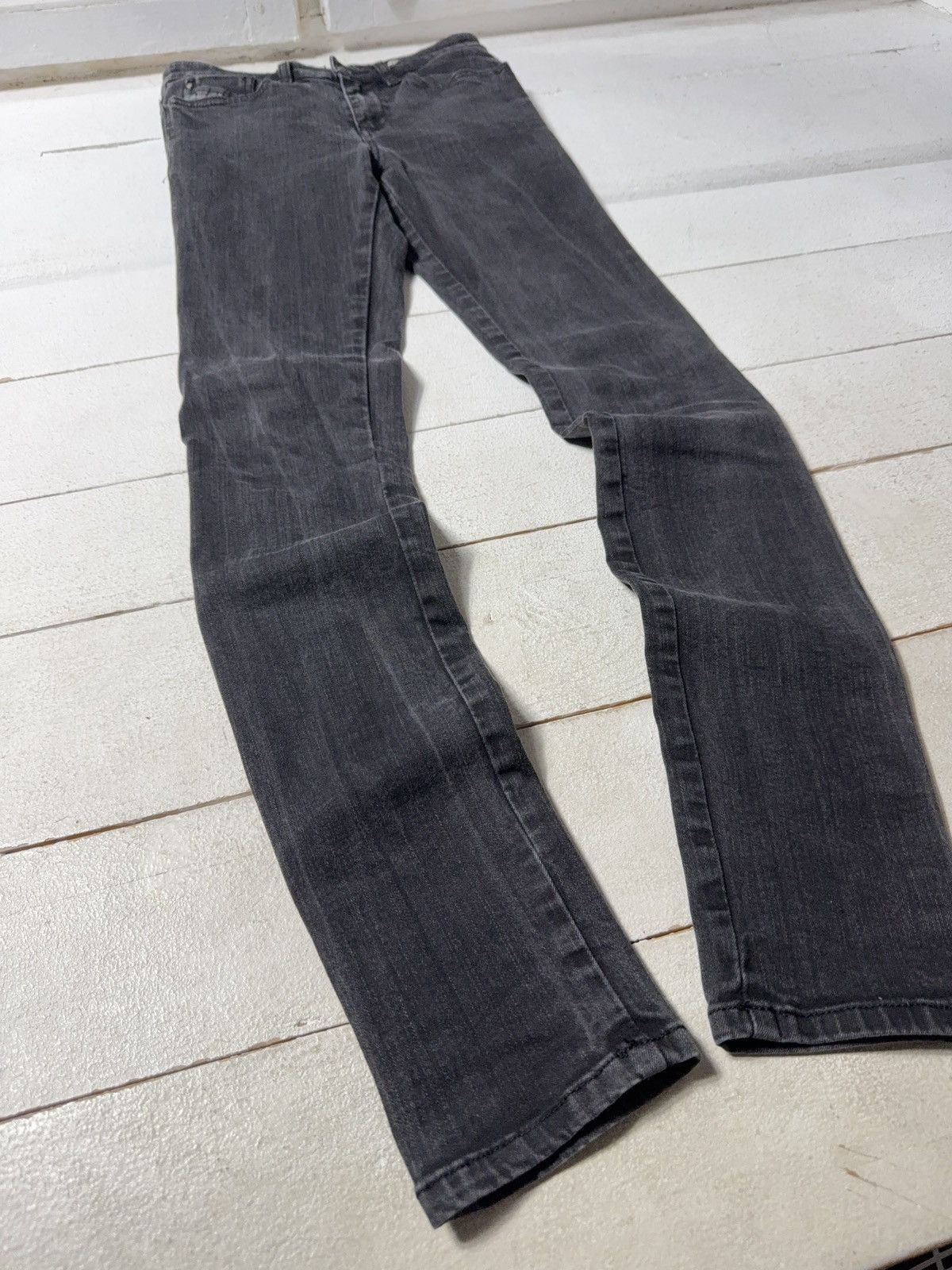 Diesel Luxury Diesel Skinzee Super Slim Skinny Black Stretch Jeans Size 27" / US 4 / IT 40 - 2 Thumbnail