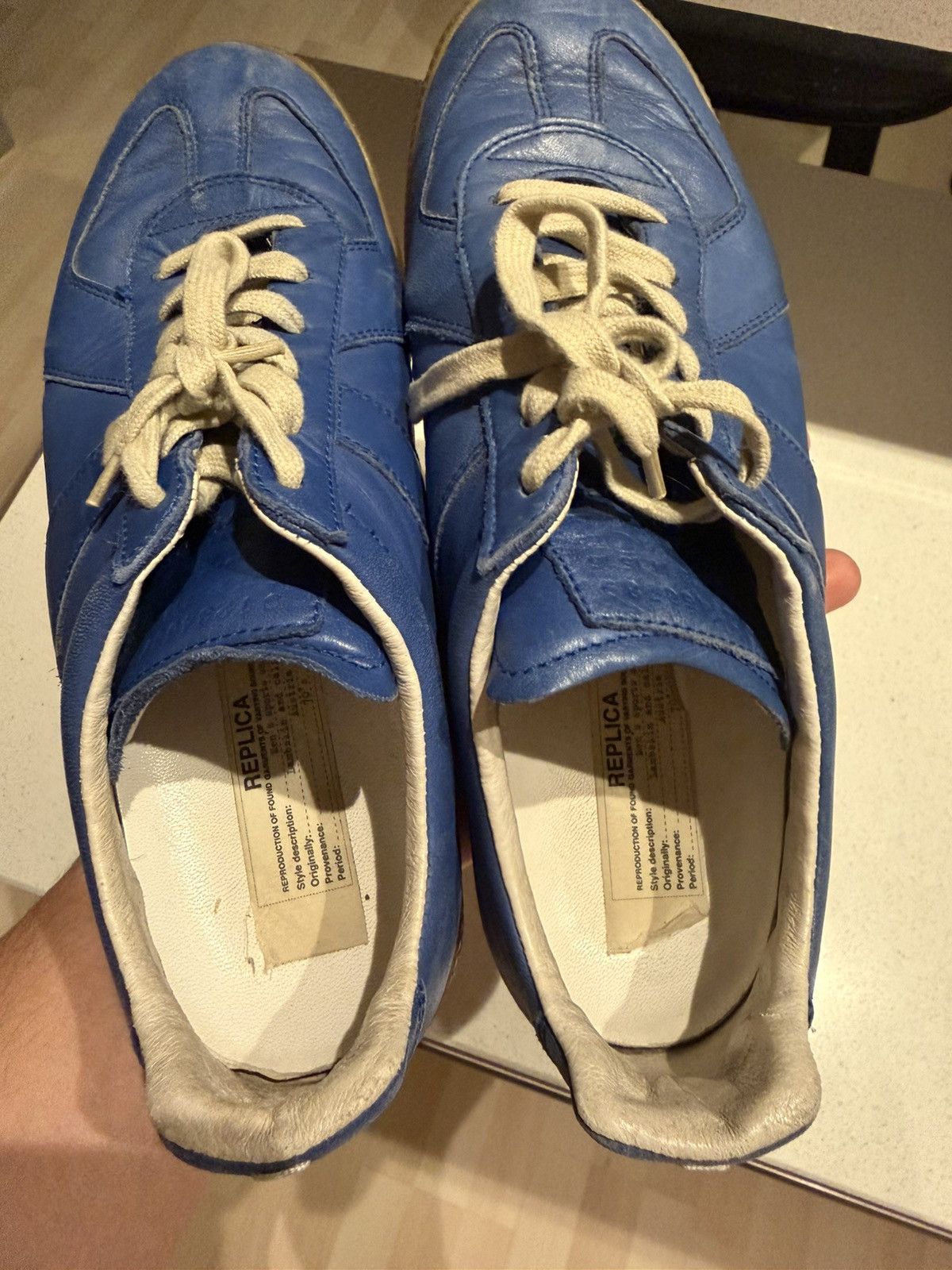 Maison Margiela Maison Margiela Gat Replica Leather Sneakers Size US 8 / EU 41 - 14 Thumbnail