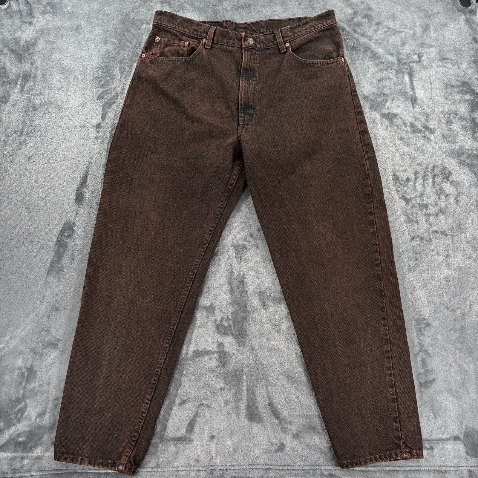 Vintage 1995 Levis 550 Made in USA Brown Relaxed Fit 36x29 D