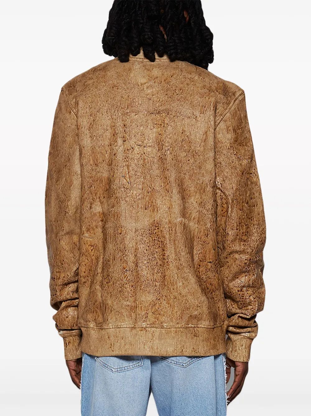 Diesel o1mle0426 S-Nyce Logo Patch Bomber Jacket in Brown Size US L / EU 52-54 / 3 - 5 Thumbnail