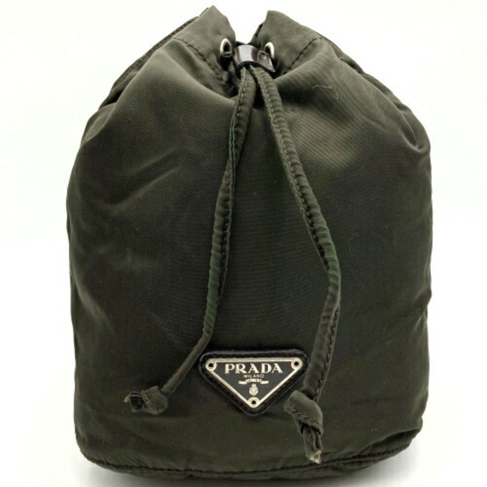 image of Prada Pouch Vanity Type Khaki Nylon Women's It2Qphub1060 in Green