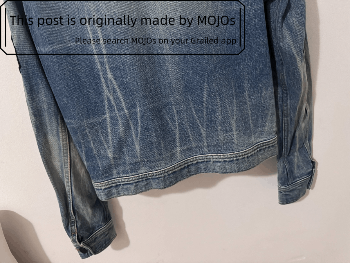 Saint Laurent Paris Saint Laurent Paris 16AW Sleeve Patch Denim Jacket mojos1224 Size US S / EU 44-46 / 1 - 5 Thumbnail