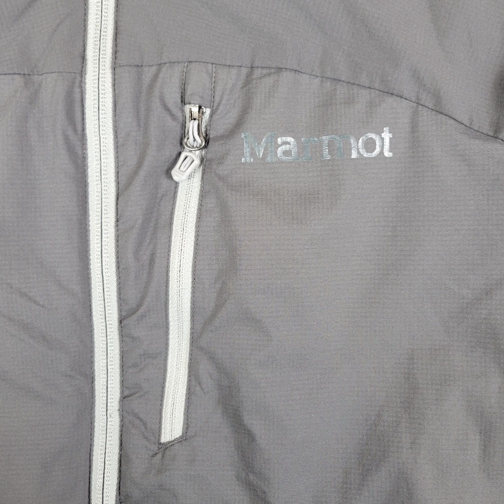 Marmot Marmot Puffer Jacket Men Gray Full Zip Hooded Insulated Pockets Ripstop Style: Jacket Casual Fall Winter Size US S / EU 44-46 / 1 - 7 Thumbnail