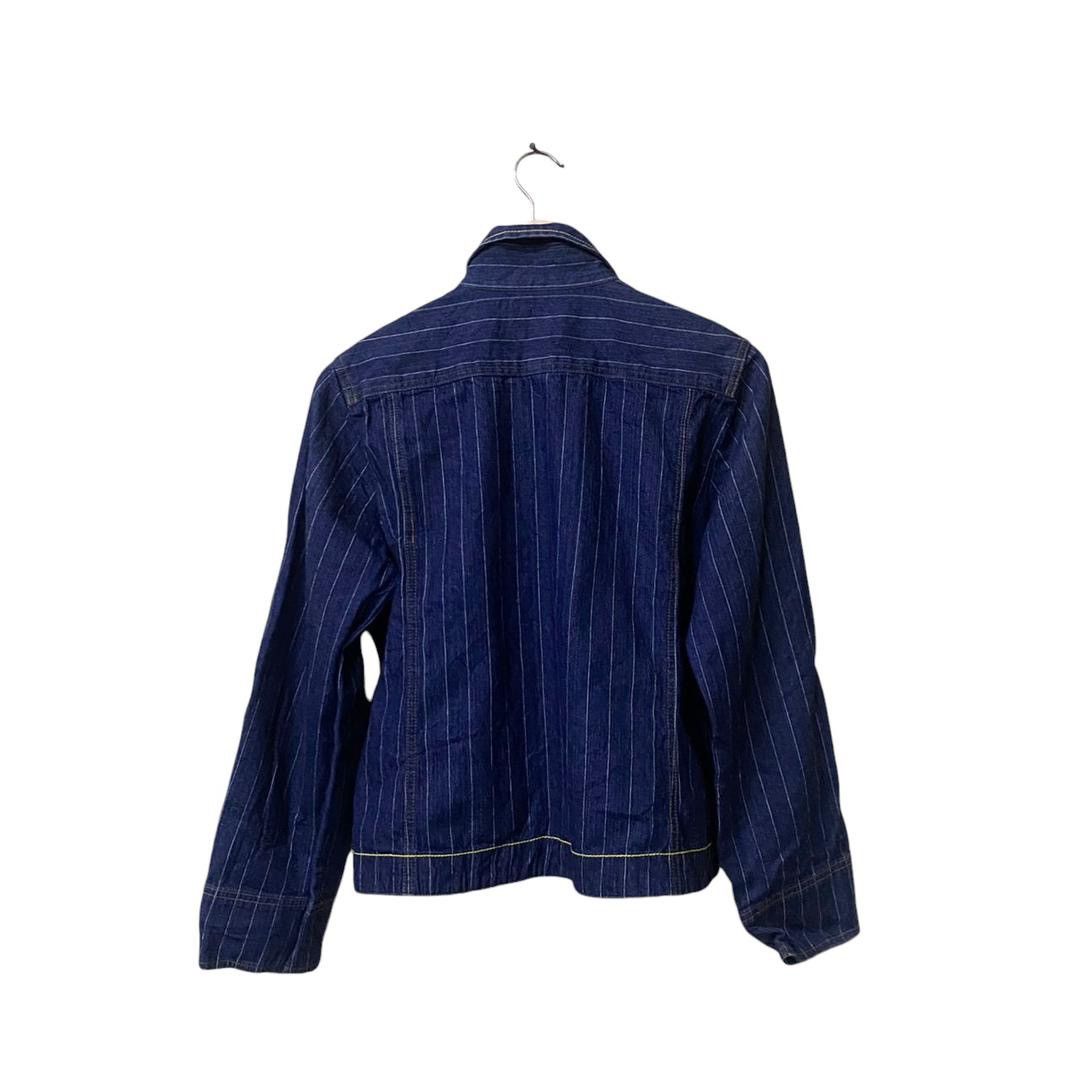 Japanese Brand Famock ladies striped jacket jeans Size L / US 10 / IT 46 - 2 Thumbnail