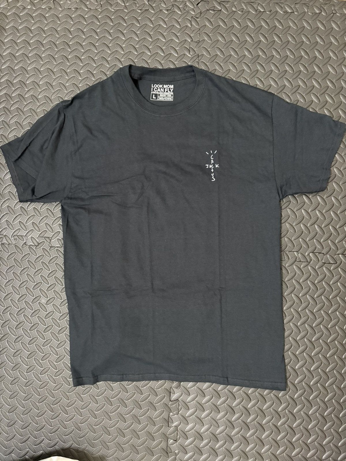 Travis Scott Look Mom I can fly Custom Tee Black Size US L / EU 52-54 / 3 - 1 Thumbnail
