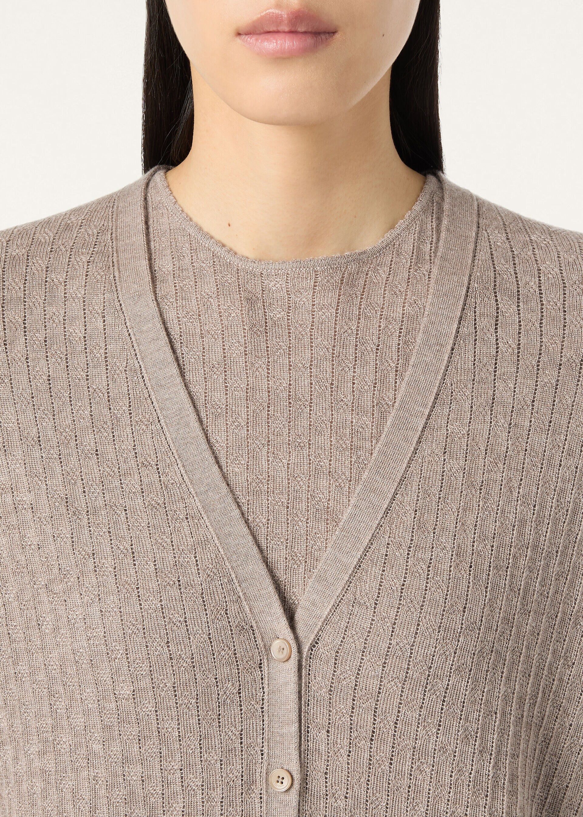 Loro Piana os11x0426 FAQ4547 Maple Cardigan in Cord Melange Size M / US 6-8 / IT 42-44 - 3 Thumbnail