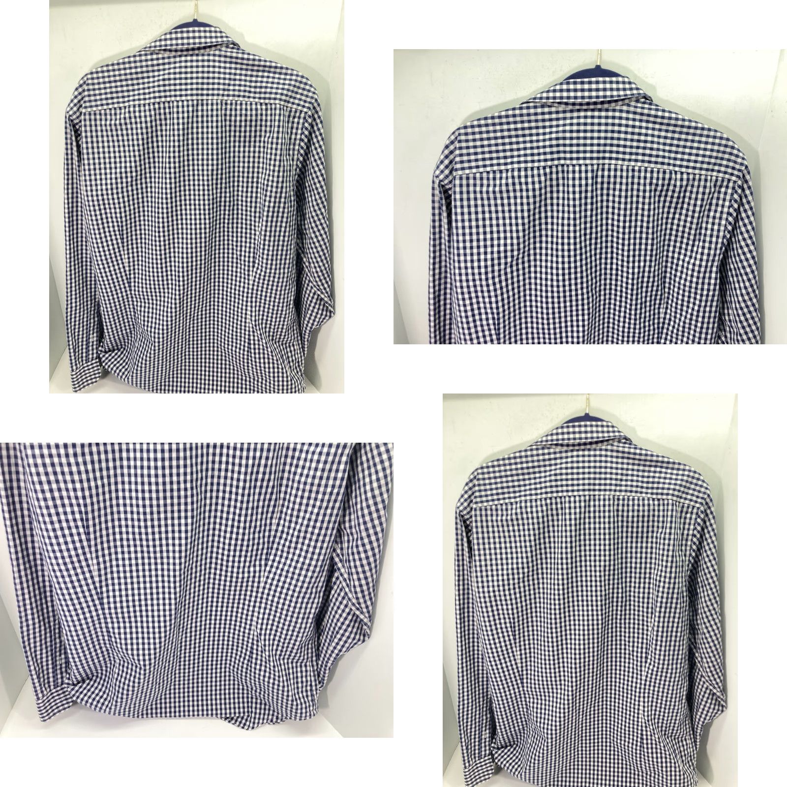 Banana Republic Banana Republic Button-Up Shirt XL Mens Blue White Non Iron Tailored Slim Fit Shirt Size US XL / EU 56 / 4 - 8 Thumbnail