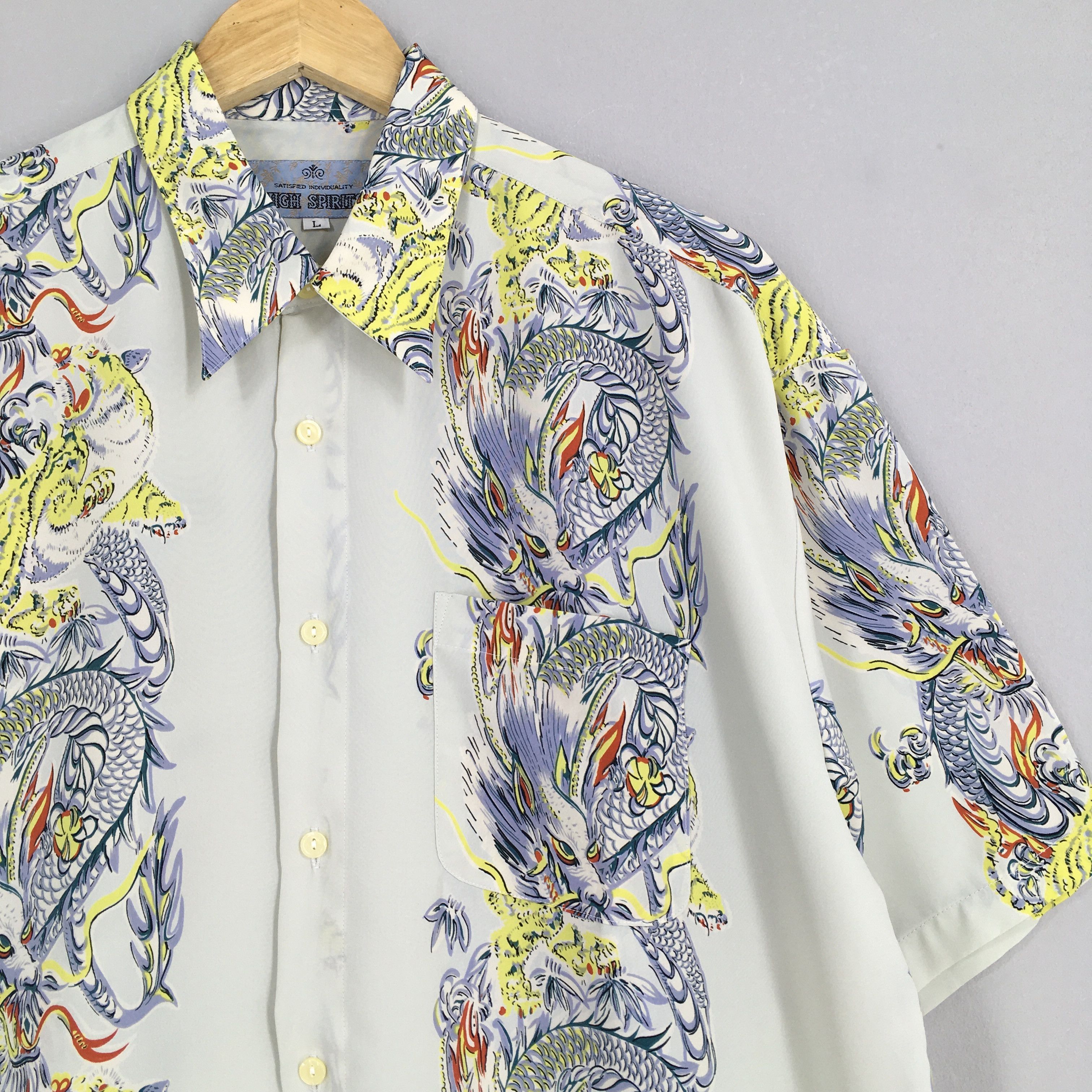 Sun Surf × Vintage Hawaiian Japanese Culture Tiger Roar Rayon Shirt Large Size US L / EU 52-54 / 3 - 2 Thumbnail
