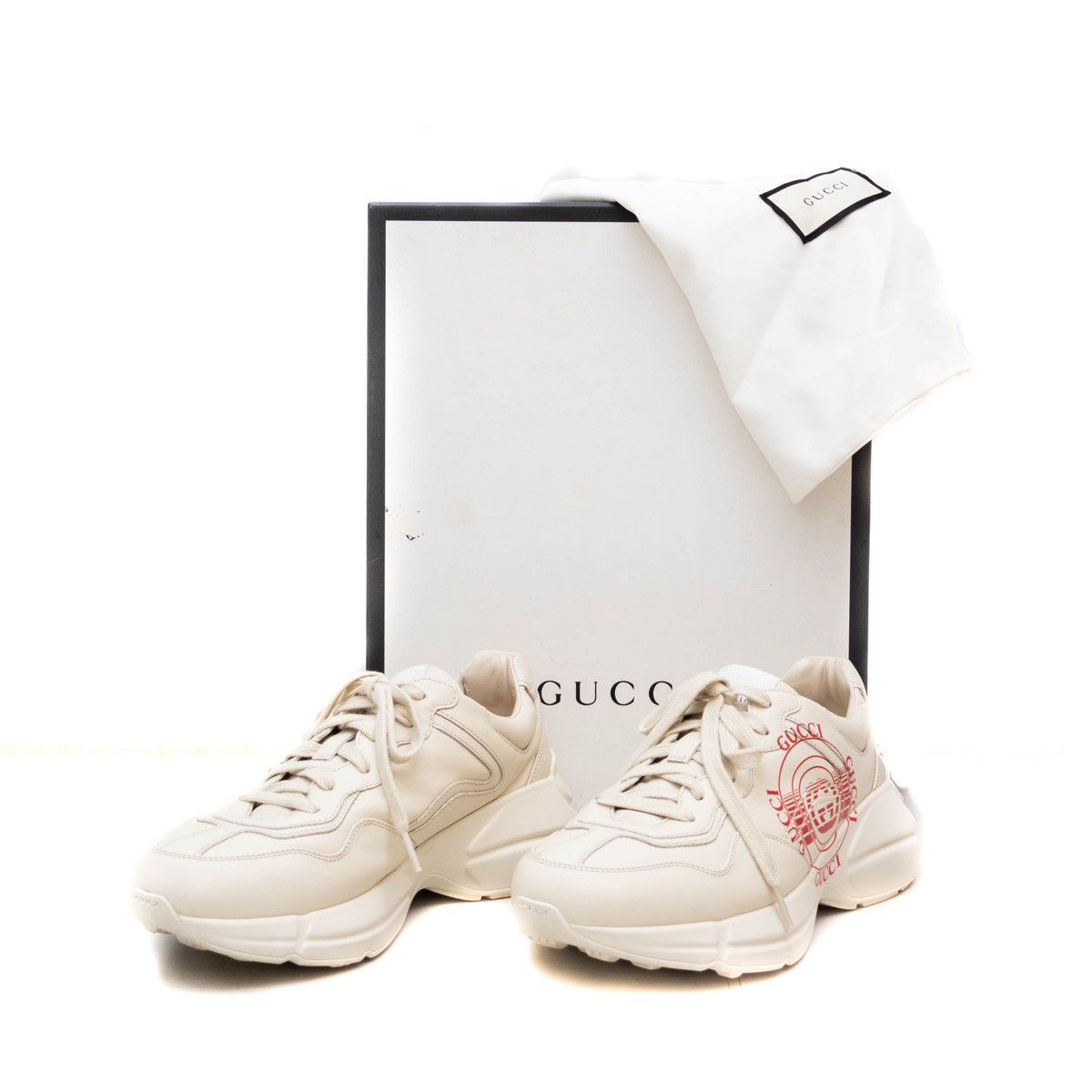 Gucci Gucci Rhyton Interlocking Disk Leather Sneakers Wmns Sz8.5US Size US 8.5 / IT 38.5 - 2 Thumbnail