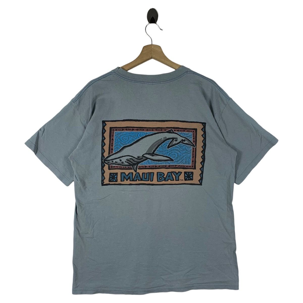 Vintage Vintage 90s MAUI RAY big logo back hit Surfing tee Size US L / EU 52-54 / 3 - 1 Thumbnail