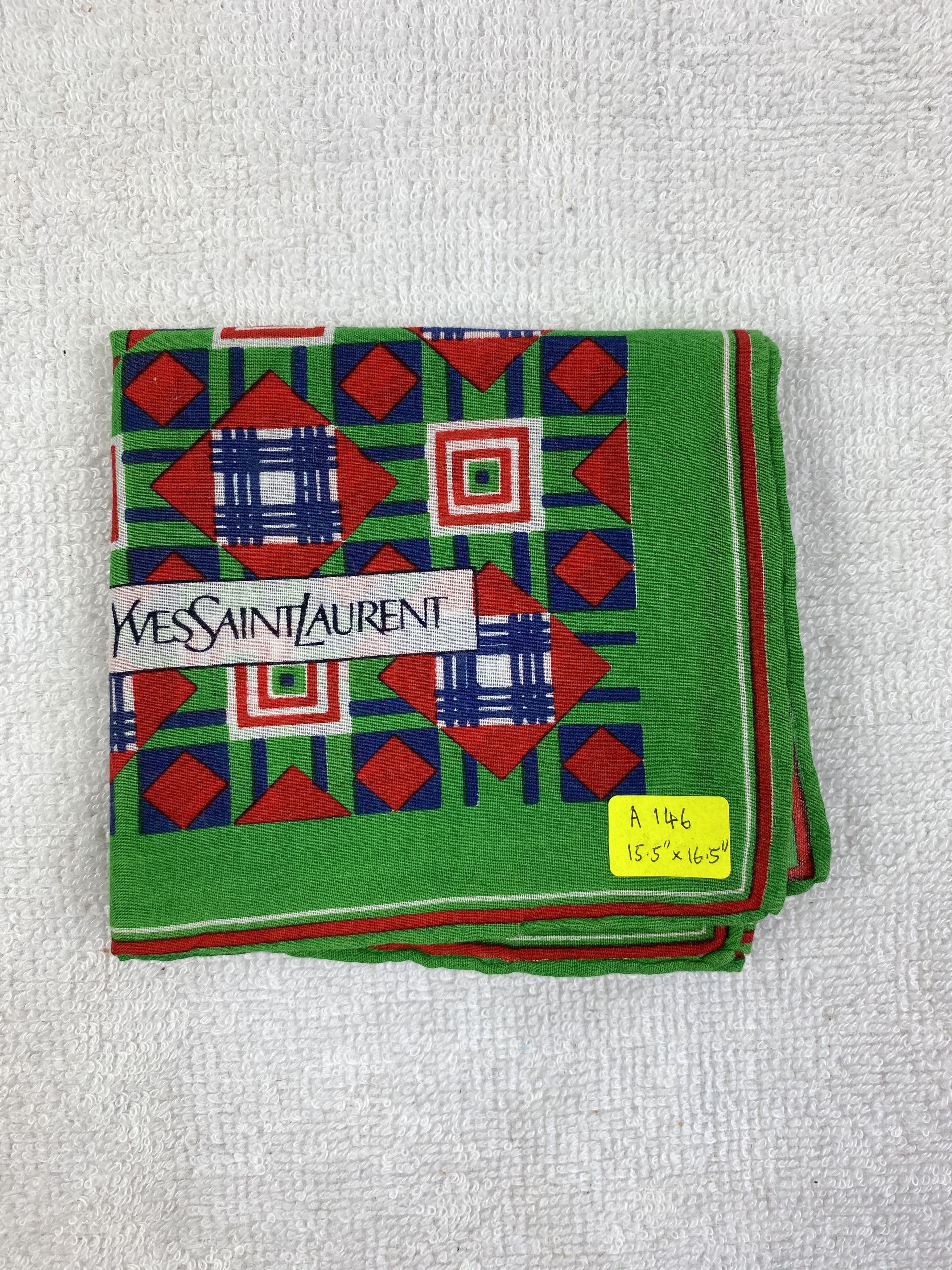 Yves Saint Laurent Yves Saint Laurent Handkerchief / Bandana / Neckerchief Size ONE SIZE - 6 Thumbnail