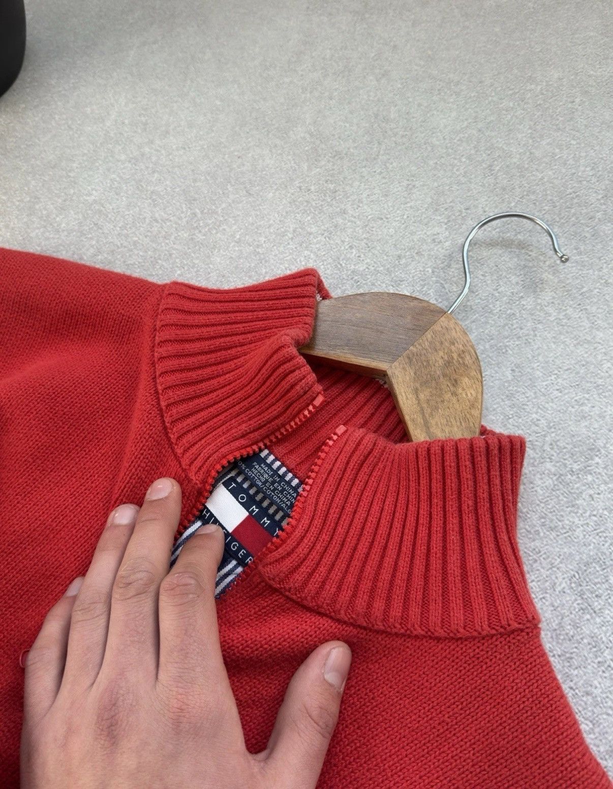 Tommy Hilfiger Tommy Hilfiger Ferrari Limited Edition 1/3 Zip Knit Sweater Size US M / EU 48-50 / 2 - 8 Thumbnail