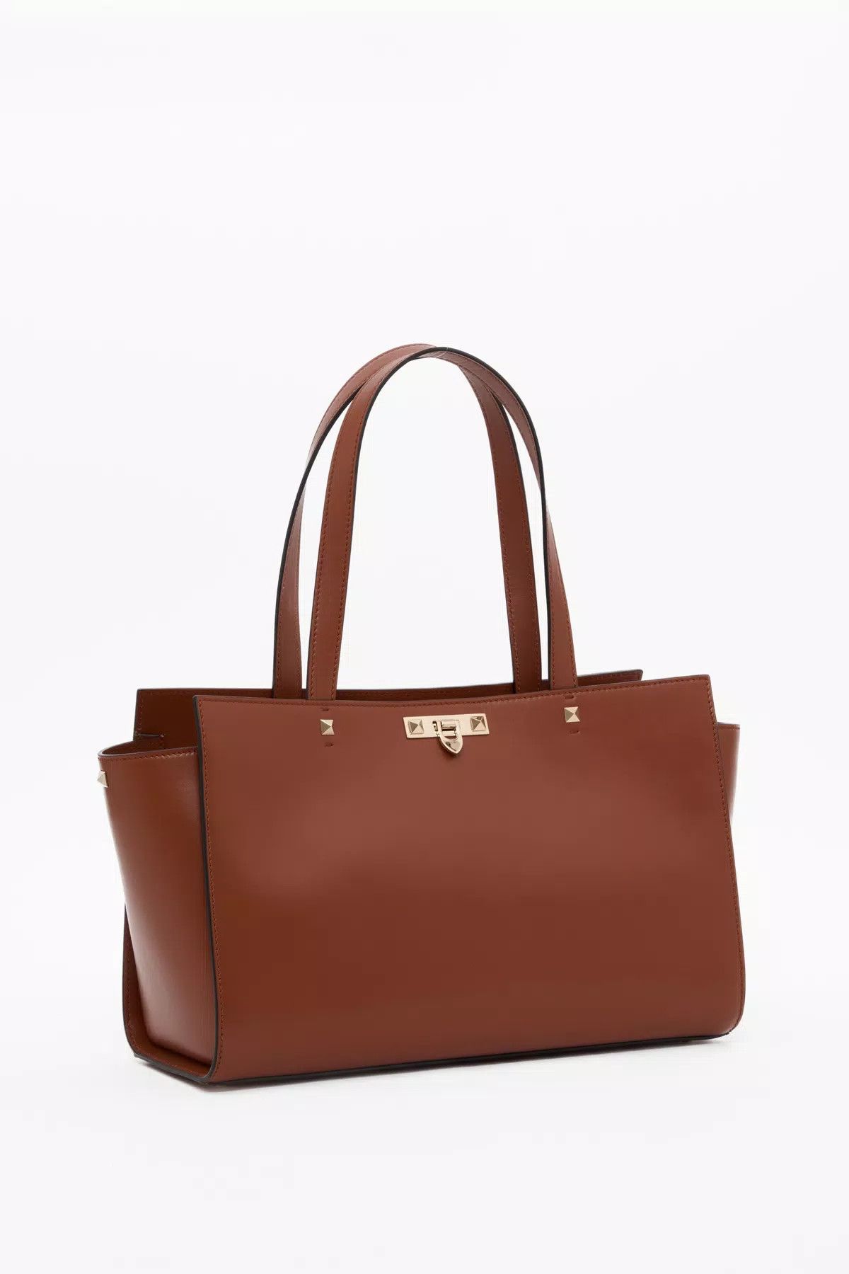 Valentino oc11z0725 Size:OS/Fierce Large Calfskin Bag in Brown Size ONE SIZE - 2 Thumbnail