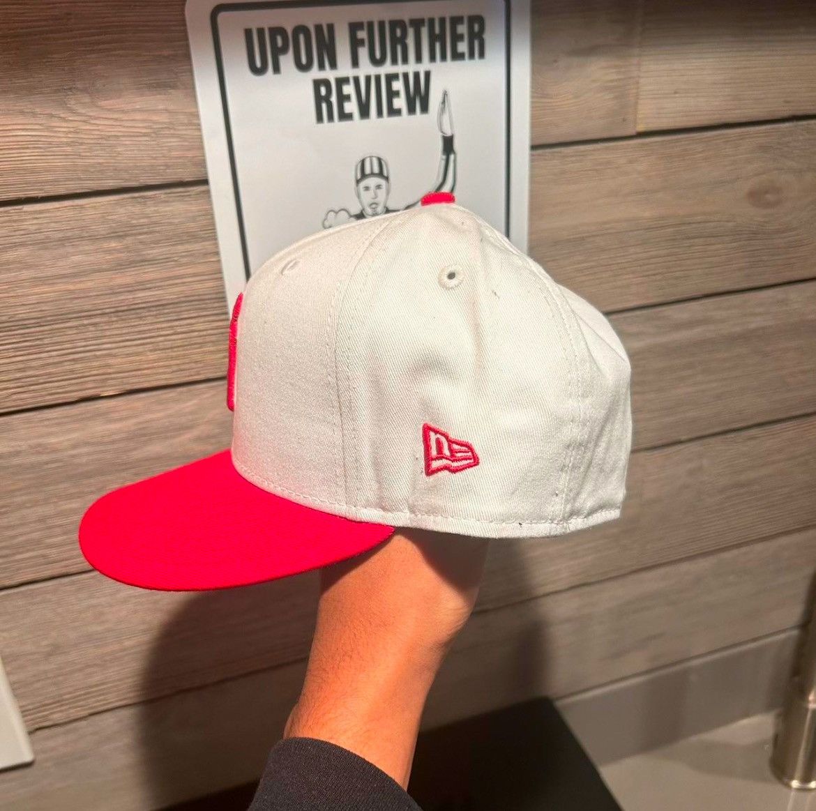 MLB × New Era Red and White New York Yankees fitted Cap Size 7 Size ONE SIZE - 3 Thumbnail