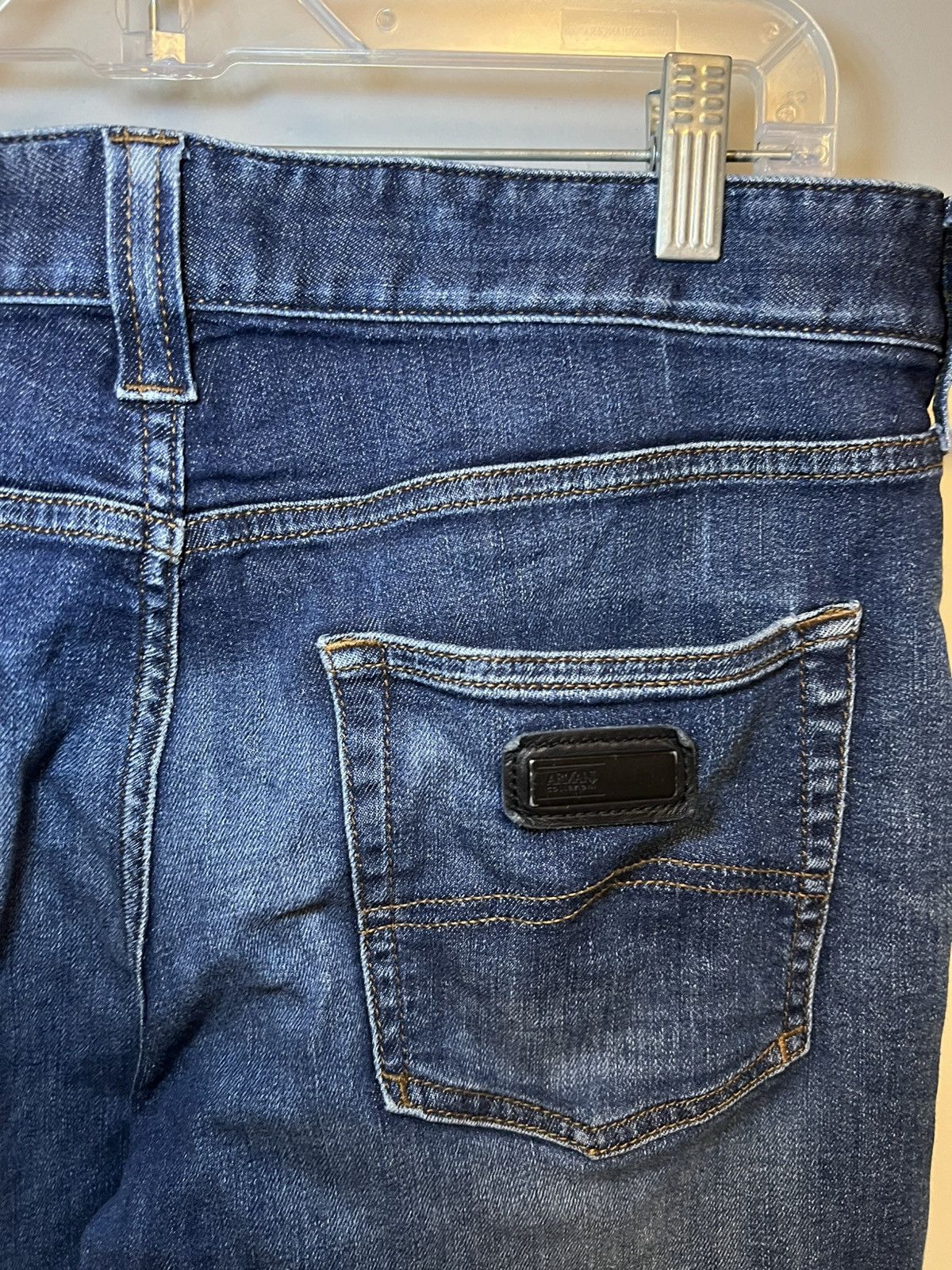 Armani Collezioni Vintage Armani Collezioni J06 slim fit low waist blue jeans Size US 33 - 7 Thumbnail