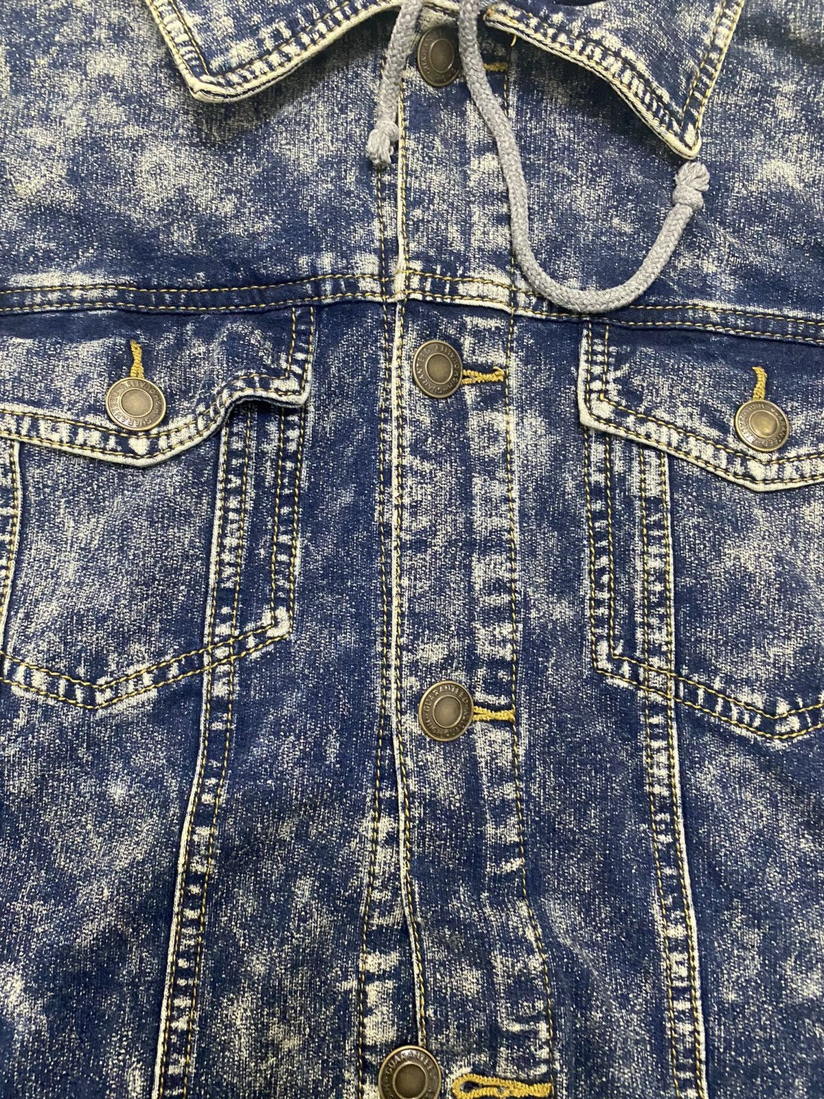 Japanese Brand ACID WASH DESIGN JACKET HOODIE PULL IN OUT DESIGN Size US L / EU 52-54 / 3 - 5 Thumbnail