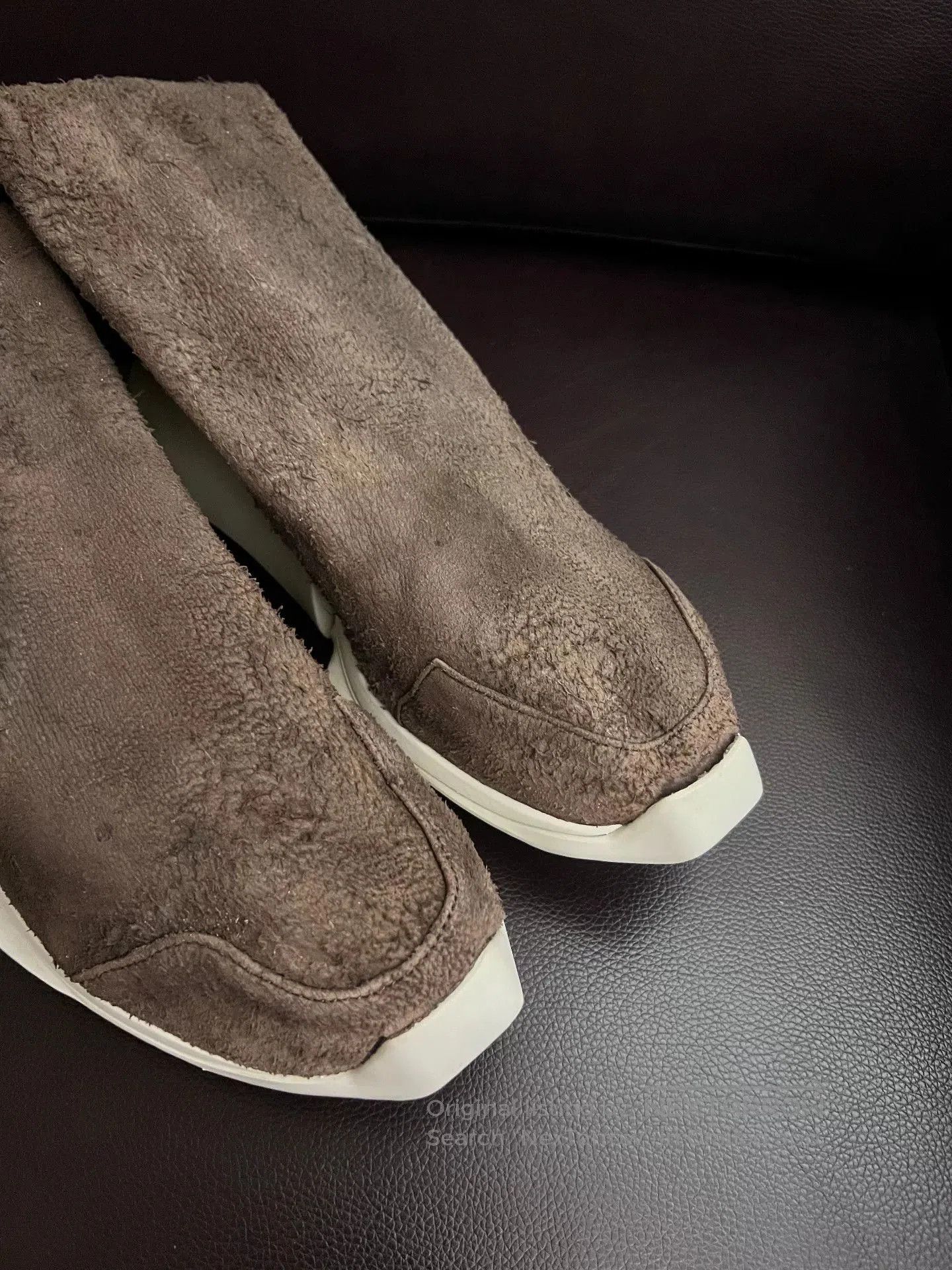 Rick Owens Rick Owens Glitter Suede High-Top Boots. Size US 11 / EU 44 - 4 Thumbnail