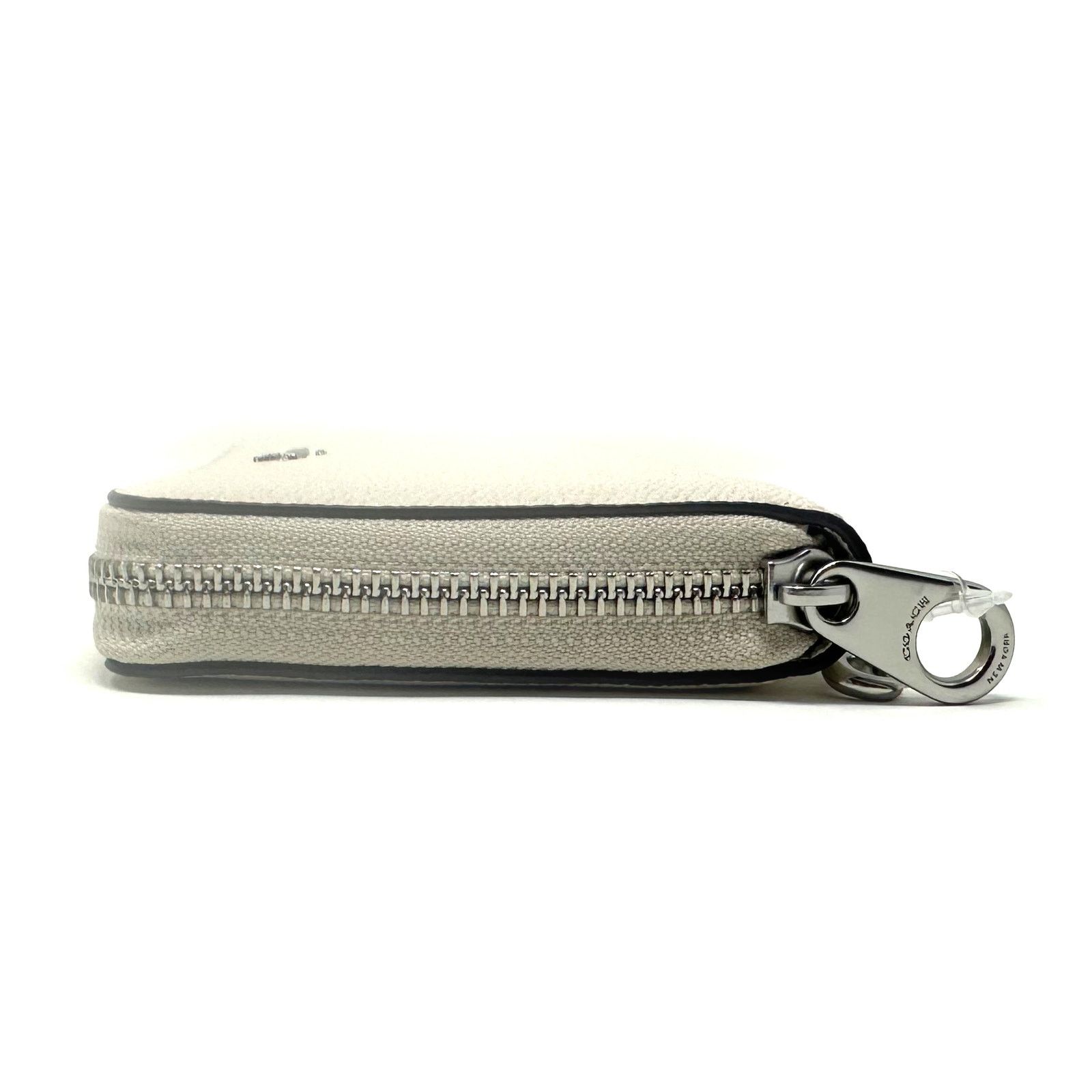 Coach Coach Long Zip Around Wallet in Chalk Glitter Leather CN393 Size ONE SIZE - 6 Thumbnail