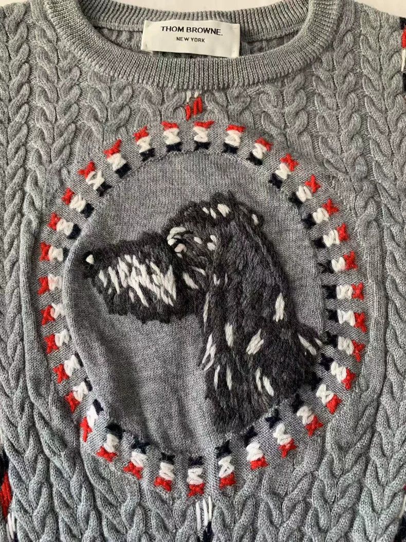Thom Browne Thom Browne Grey sweater Size XS / US 0-2 / IT 36-38 - 2 Thumbnail