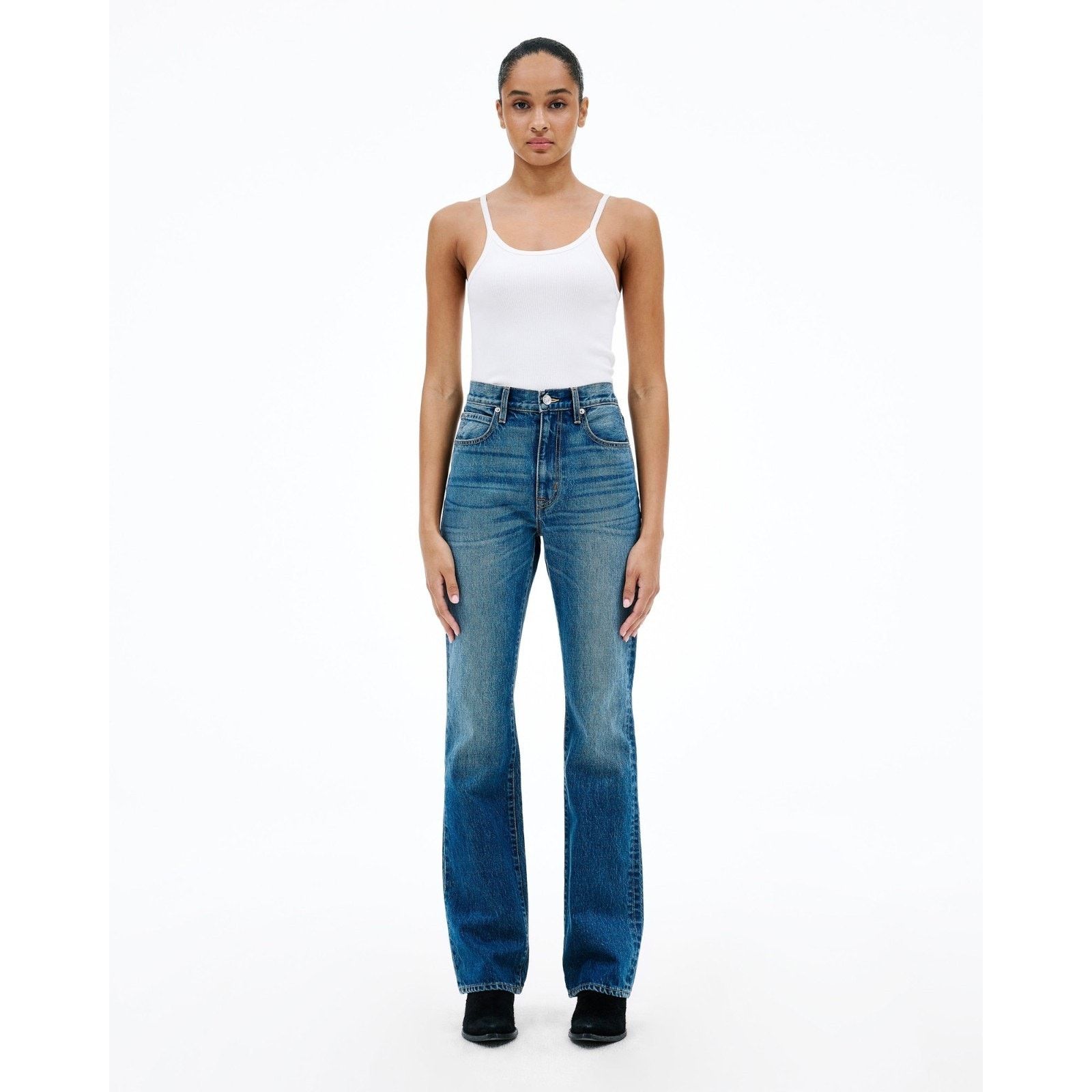 SLVRLAKE SLVRLAKE Jade High Rise Boot Cut Jeans Wash Endless Highway Size 27" / US 4 / IT 40 - 2 Thumbnail