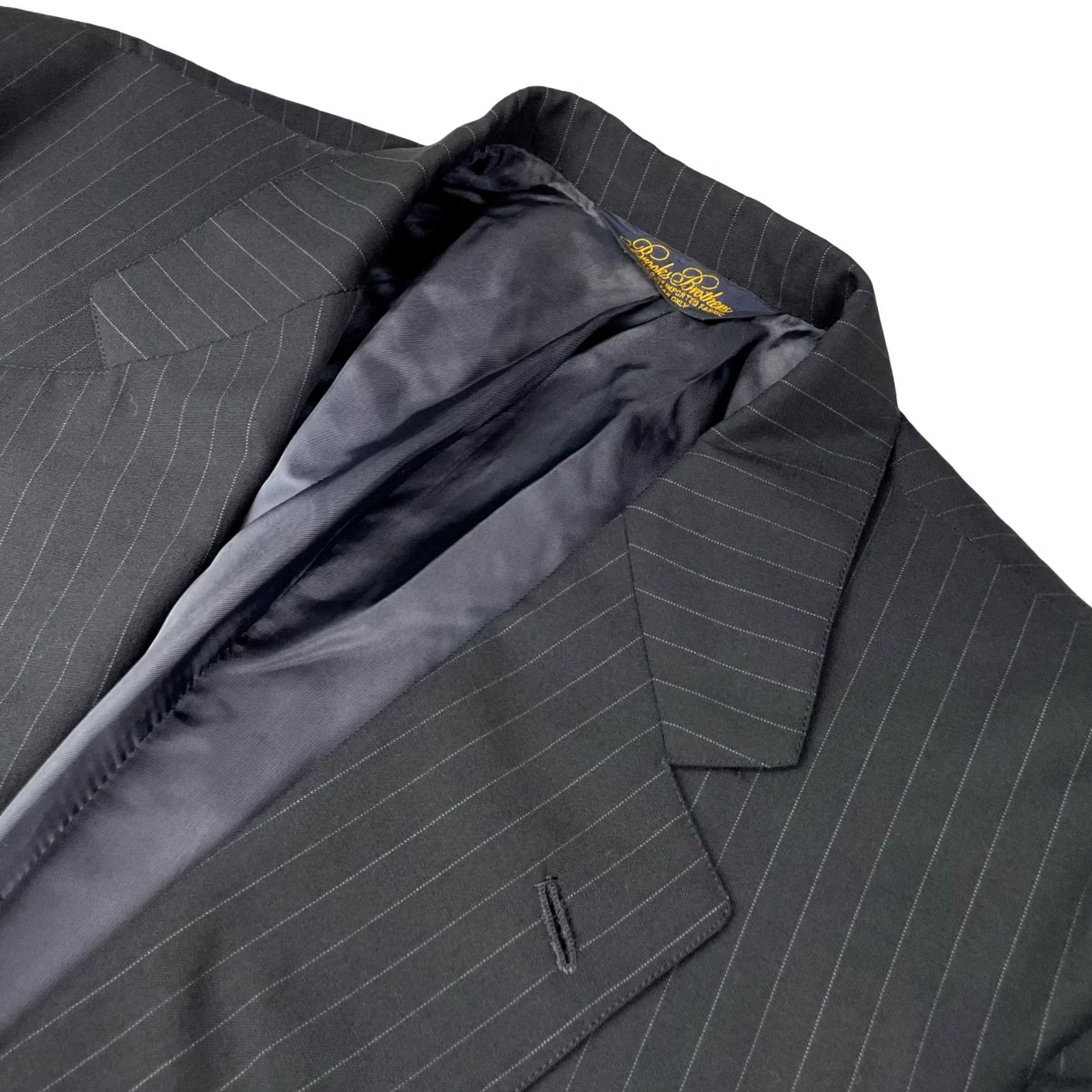 Brooks Brothers Brooks Brothers Golden Fleece Blazer Navy Stripe USA 2-Button Wool 44R Men's Size 44R - 2 Thumbnail