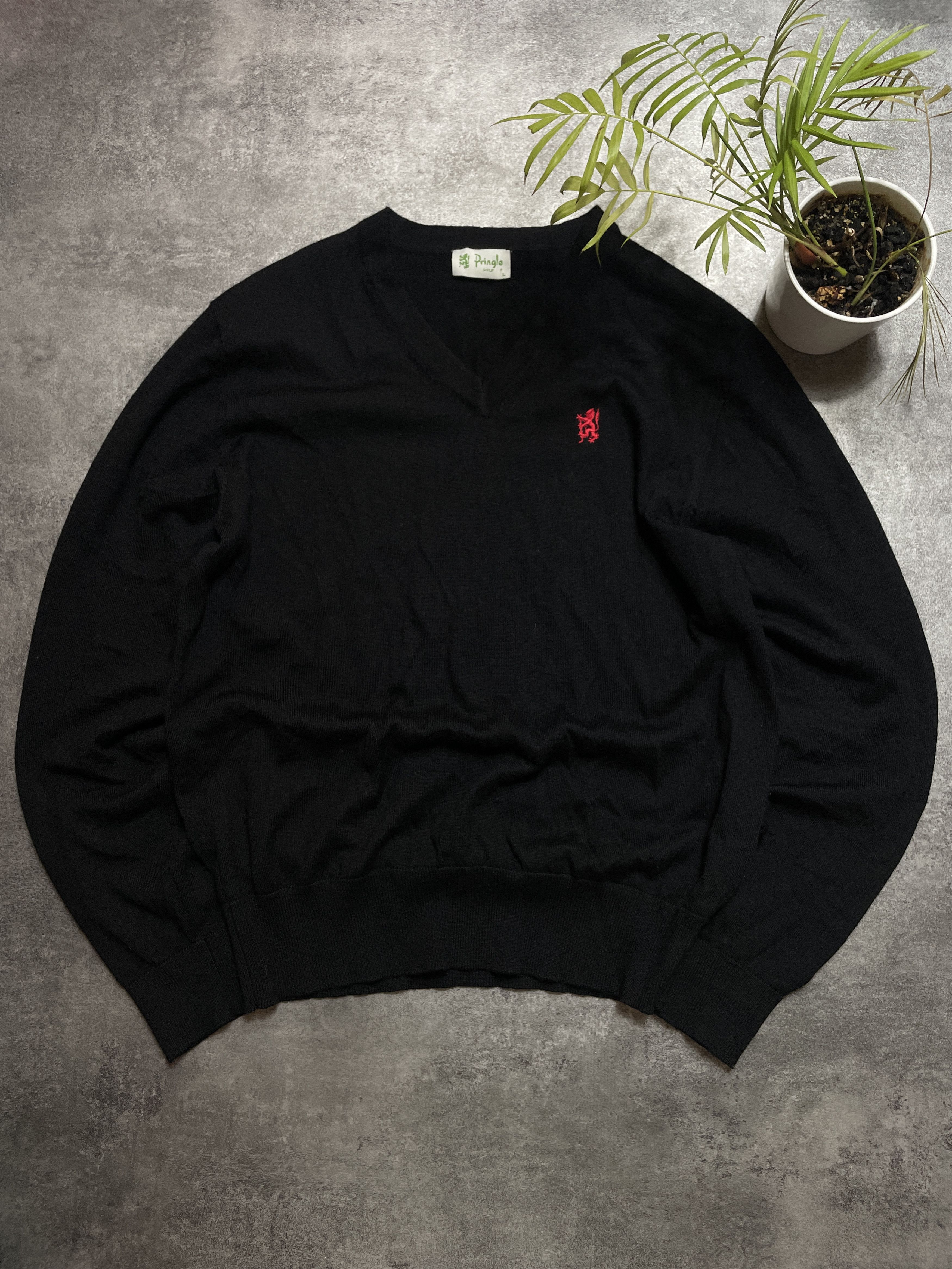 Vintage ❗️RARE❗️Wool Vintage Y2K Pringle Sweater Premium Size US M / EU 48-50 / 2 - 1 Thumbnail