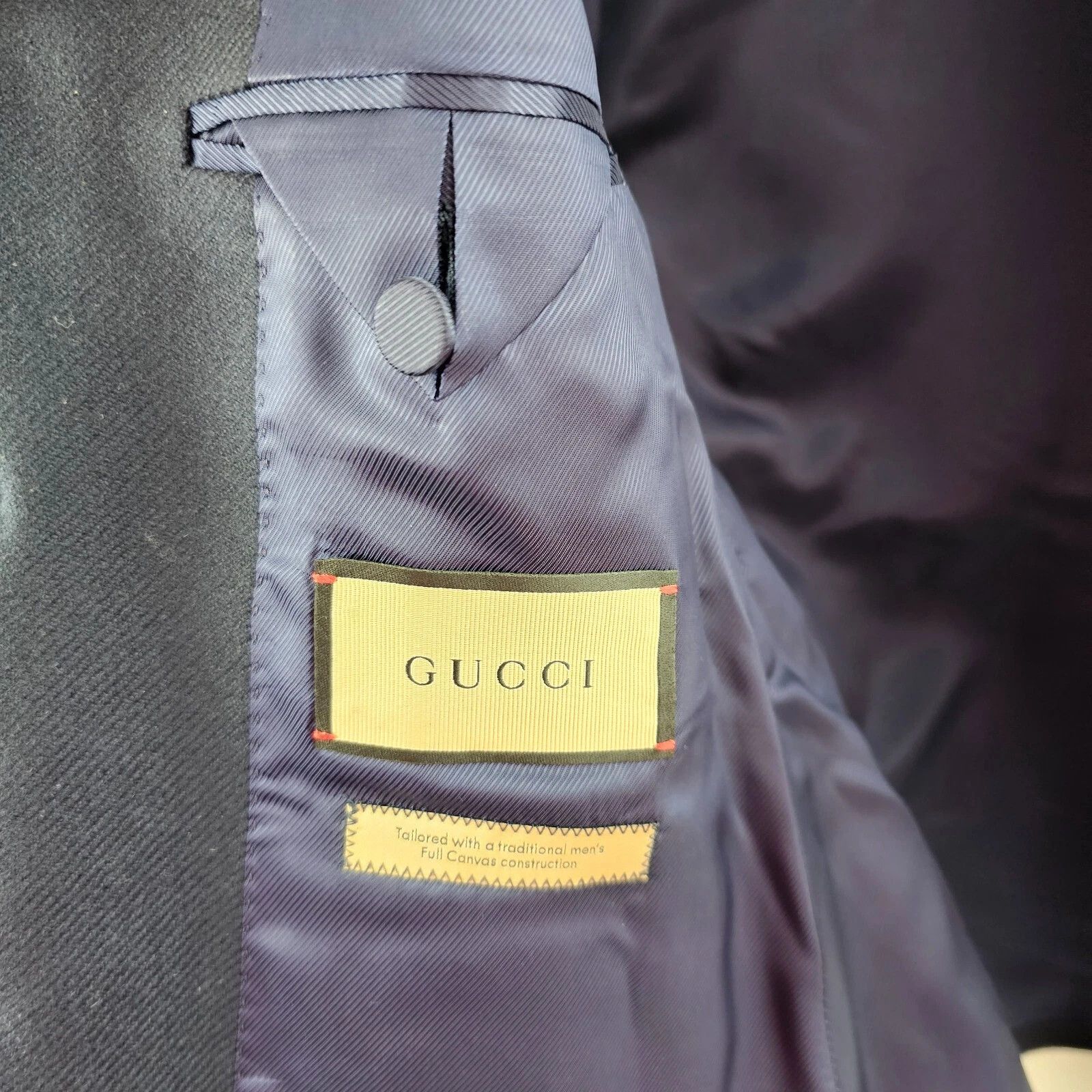 Gucci GUCCI Navy Cashmere Blazer Horsebit Jacket New & Authentic Size ONE SIZE - 8 Thumbnail