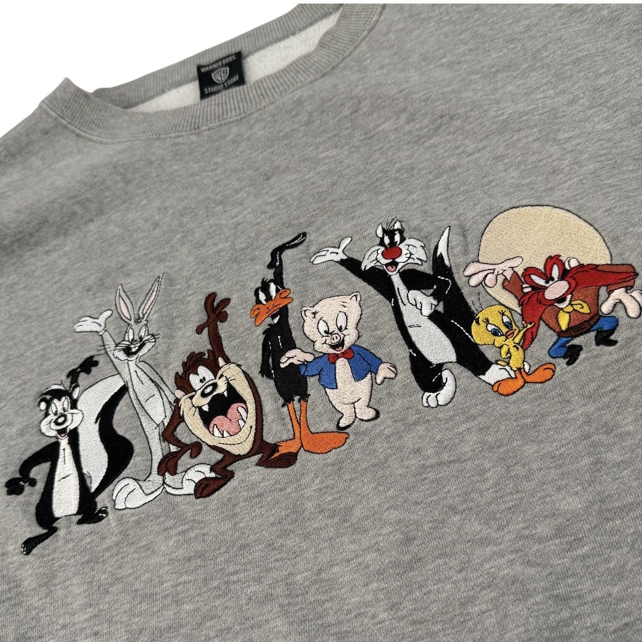 Vintage LOONEY TUNES Embroidered Warner Brothers Studio Store Size US XL / EU 56 / 4 - 2 Thumbnail