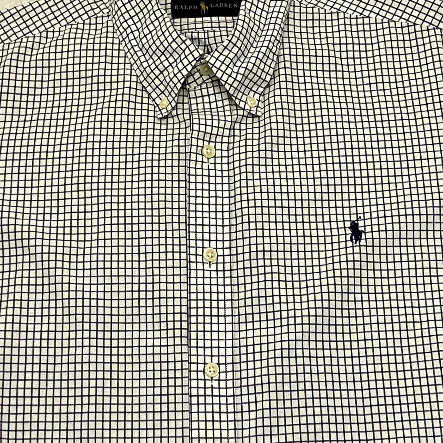 Ralph Lauren Ralph Lauren Shirt Mens XL Cotton Button Down Long Sleeve Blue White Check Size US XL / EU 56 / 4 - 3 Thumbnail