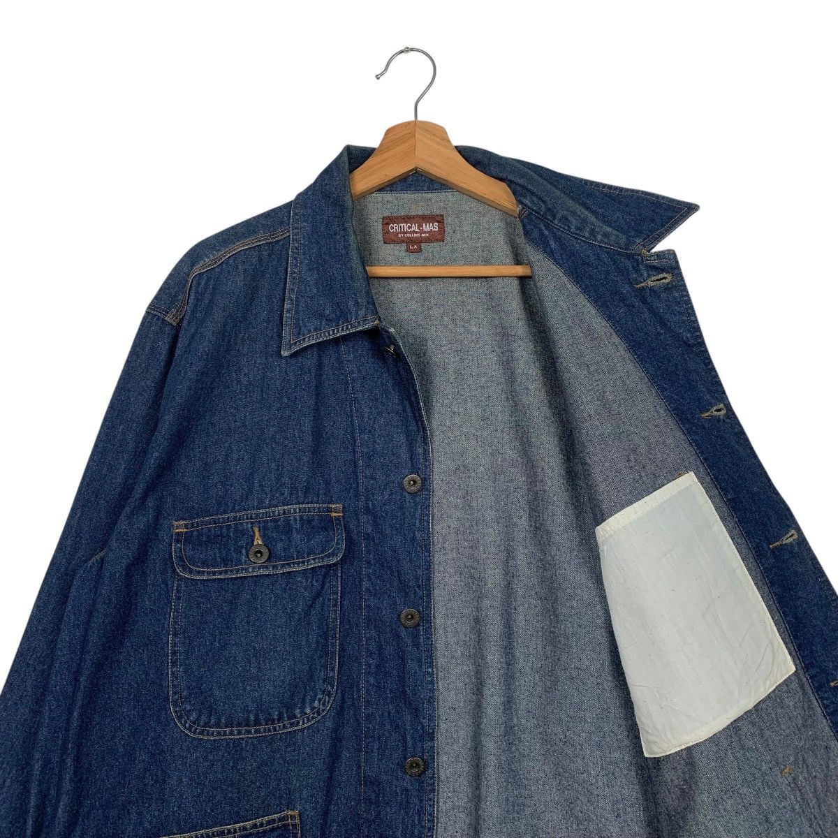 Japanese Brand Critical Mas By Collins Mix Denim Jacket Size US M / EU 48-50 / 2 - 10 Thumbnail