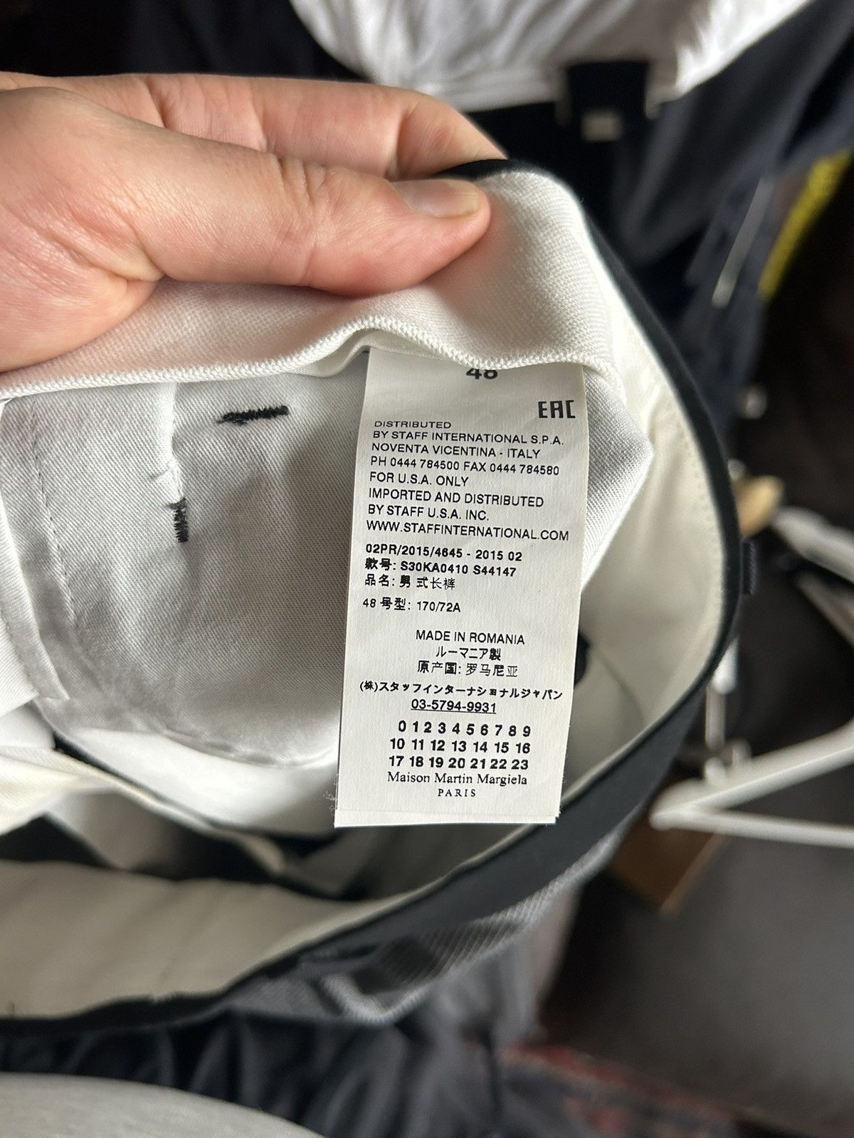 Maison Margiela Maison Martin Margiela Herringbone Wool-Blend Trousers Size US 32 / EU 48 - 10 Thumbnail