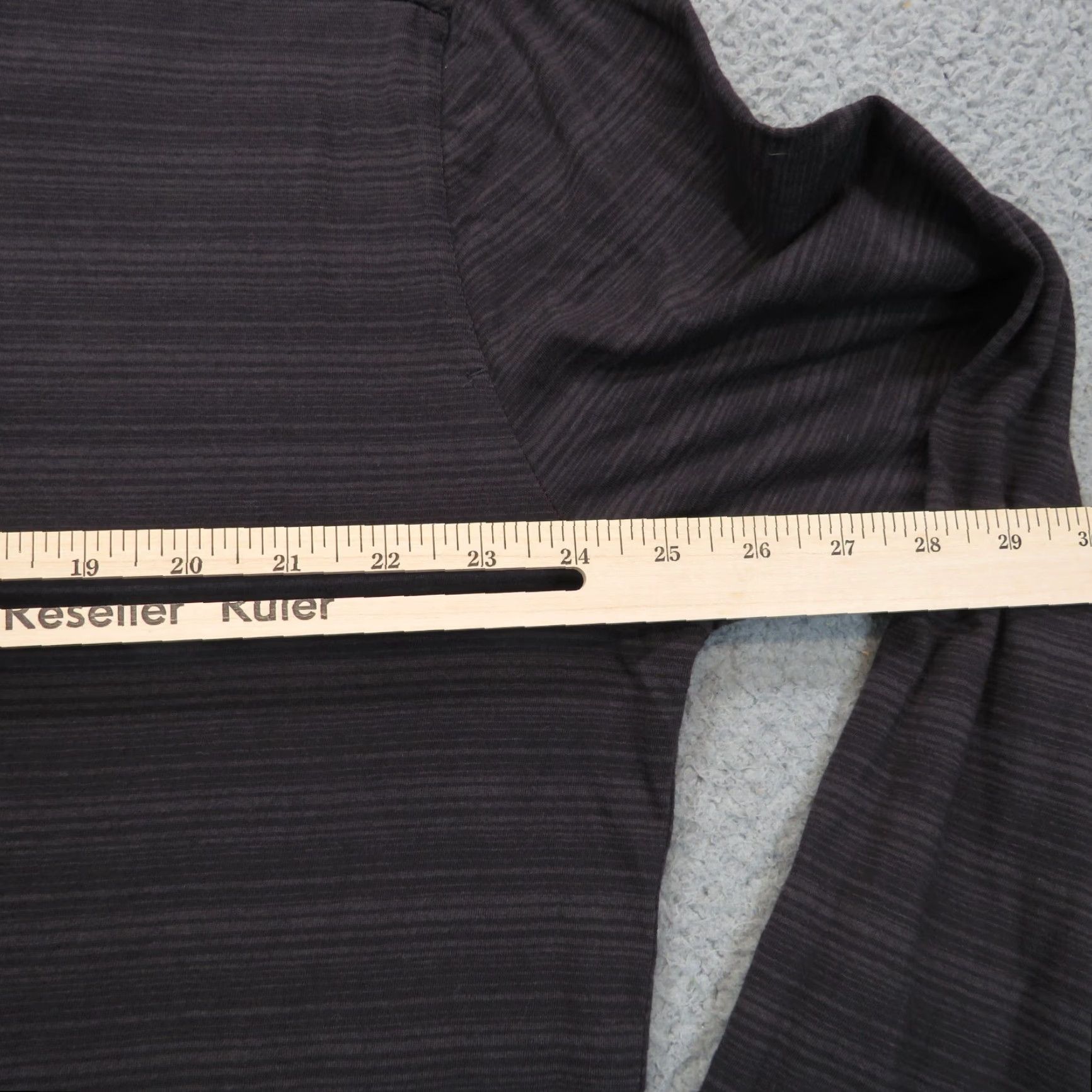 Carbon2Cobalt Carbon 2 Cobalt Shirt Mens XL Gray Henley Long Sleeve Stripe Double Layer Knit Size US XL / EU 56 / 4 - 7 Thumbnail