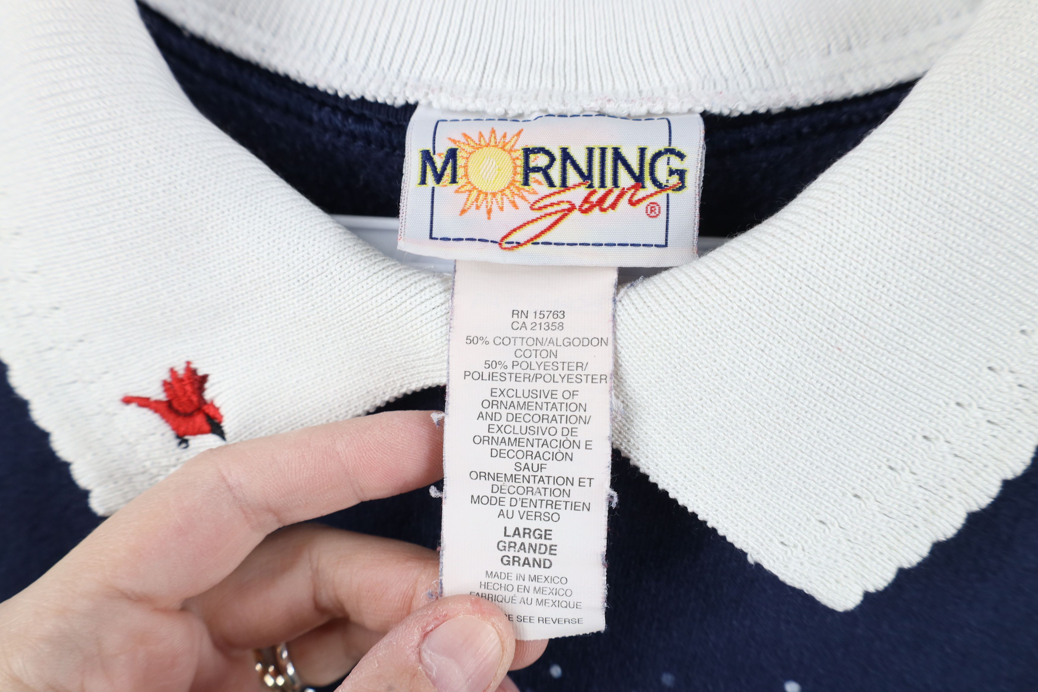 Vintage Vintage 90s Streetwear Christmas Snowman Dog Cat Sweatshirt Size L / US 10 / IT 46 - 8 Thumbnail