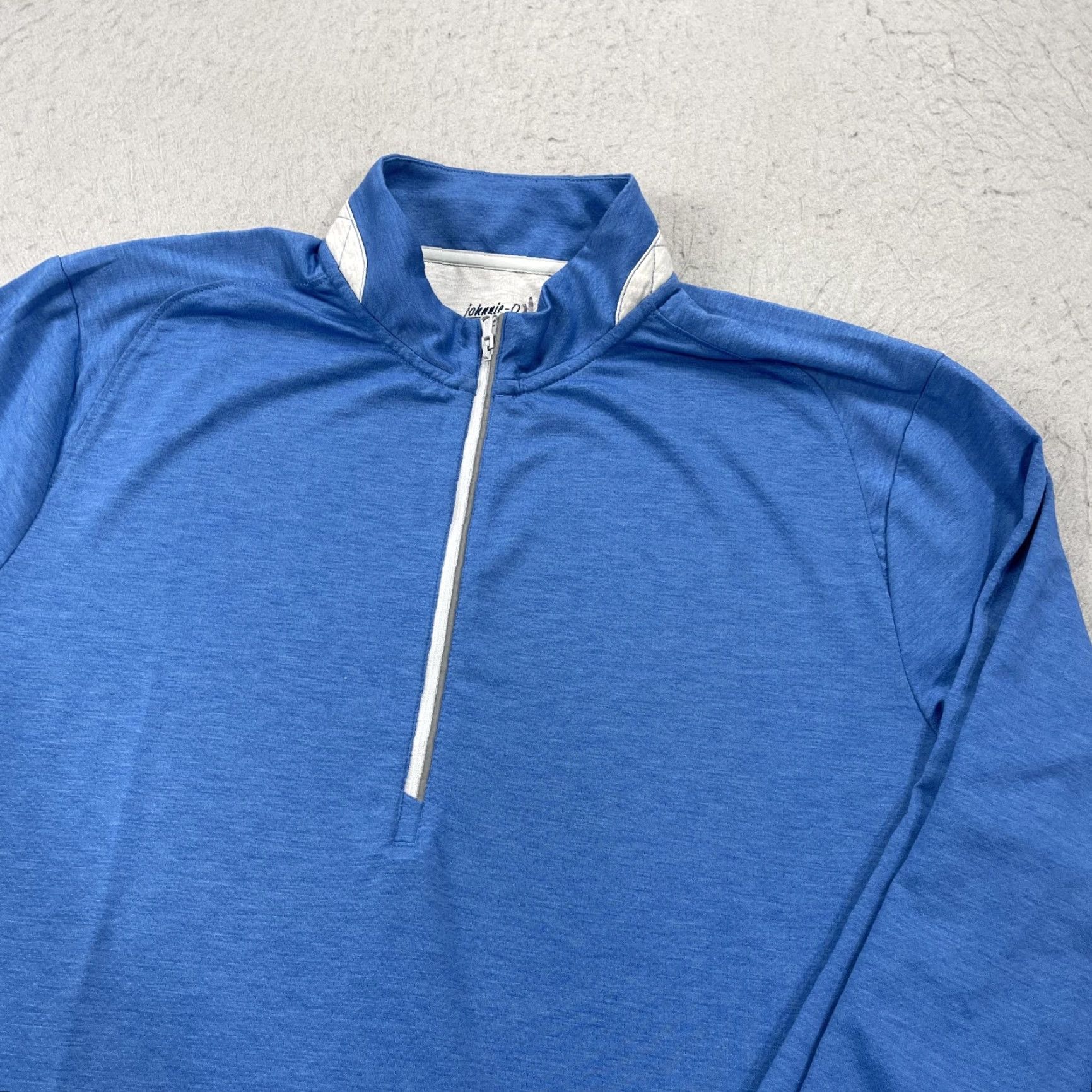 johnnie-O Johnnie-O Jacket Mens Large Golf Pullover 1/4 Zip No Course Logo Blue Performance Logo Sports Size US L / EU 52-54 / 3 - 3 Thumbnail