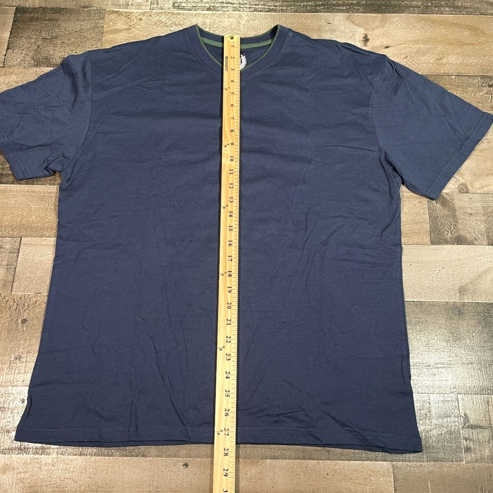 Chaps Chaps Blue V-Neck T-Shirt Mens S Small Short Sleeves Pullover Casual Tee Size US S / EU 44-46 / 1 - 4 Thumbnail