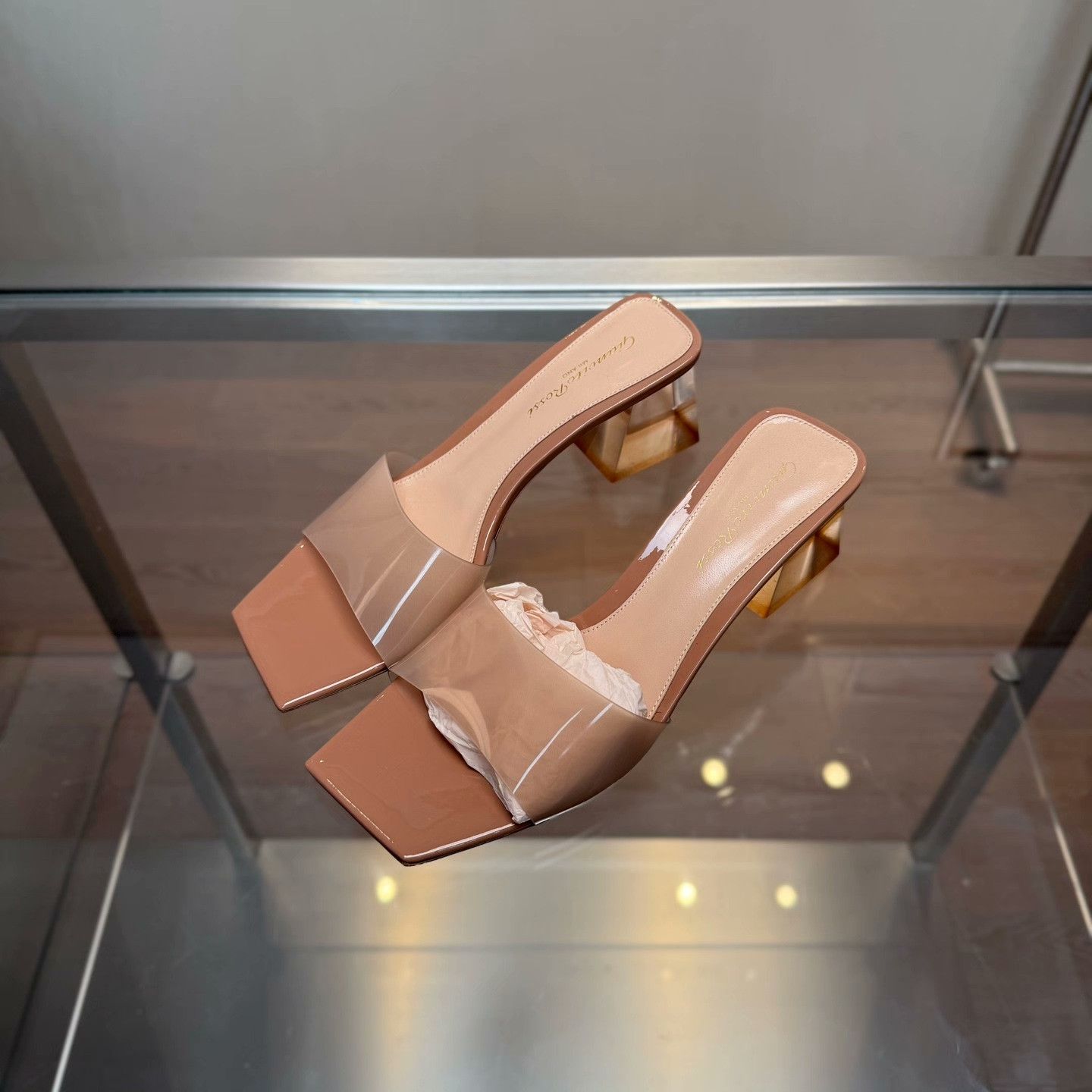 Gianvito Rossi Gianvito Rossi Clear Pink Sandals 37 Women Size US 6.5 / IT 36.5 - 1 Thumbnail
